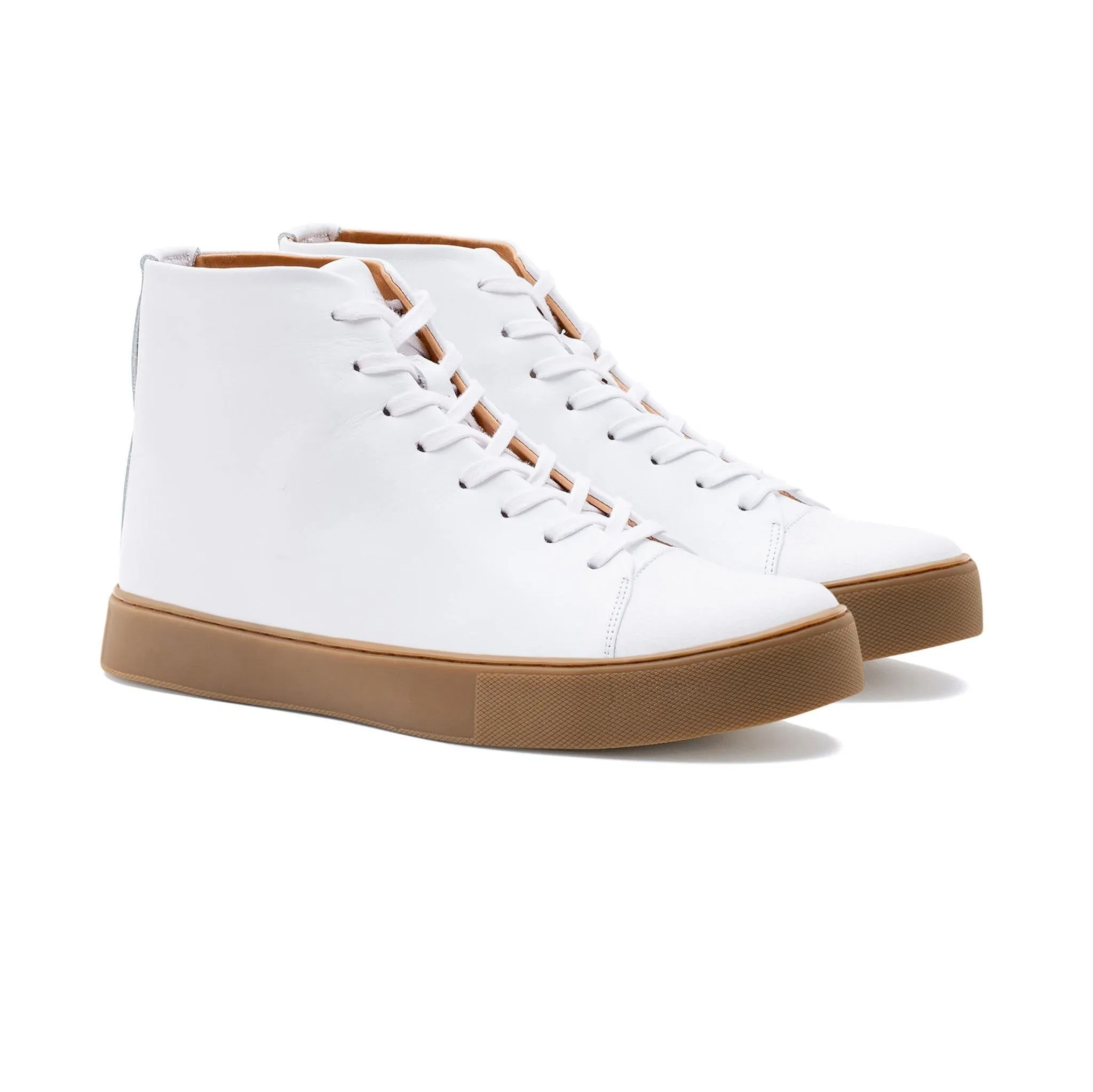 Abington Hi Toe Cap - Toute en veau blanc