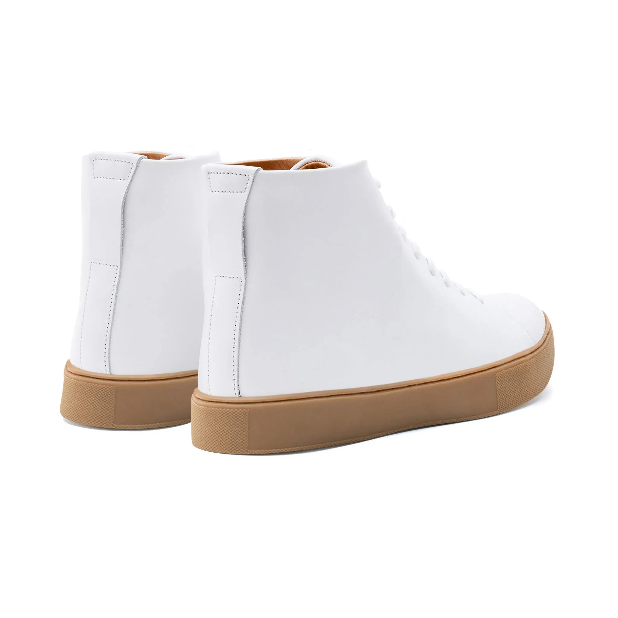Abington Hi Toe Cap - Toute en veau blanc