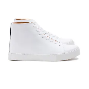 Abington Hi Toe Cap - Toute en veau blanc
