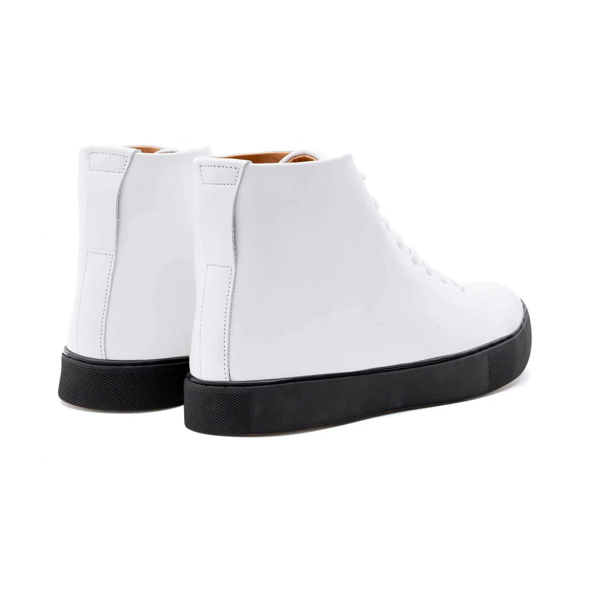 Abington Hi Toe Cap - Toute en veau blanc