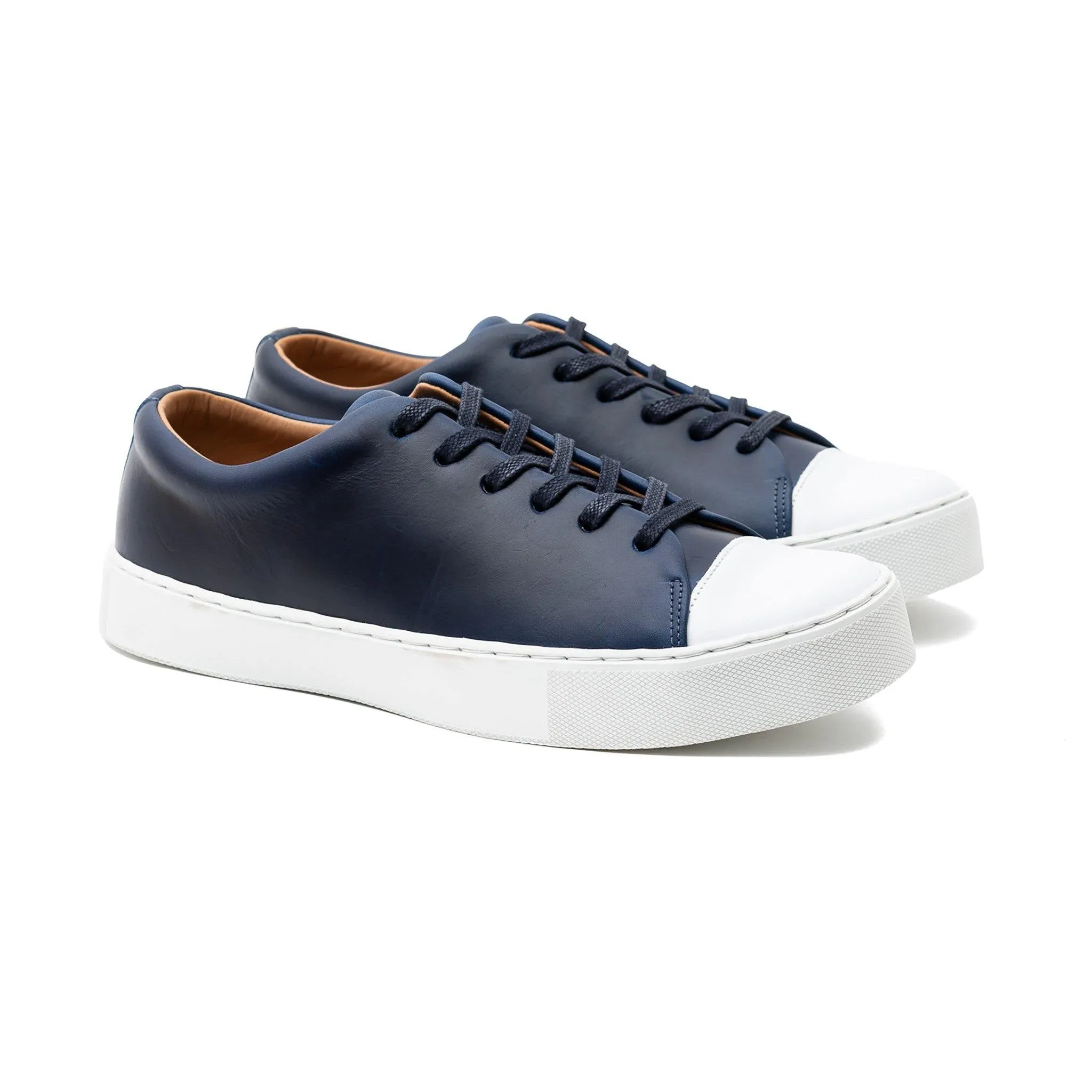 Abington Toe Cap - Cuir Horween Ink Cavalier
