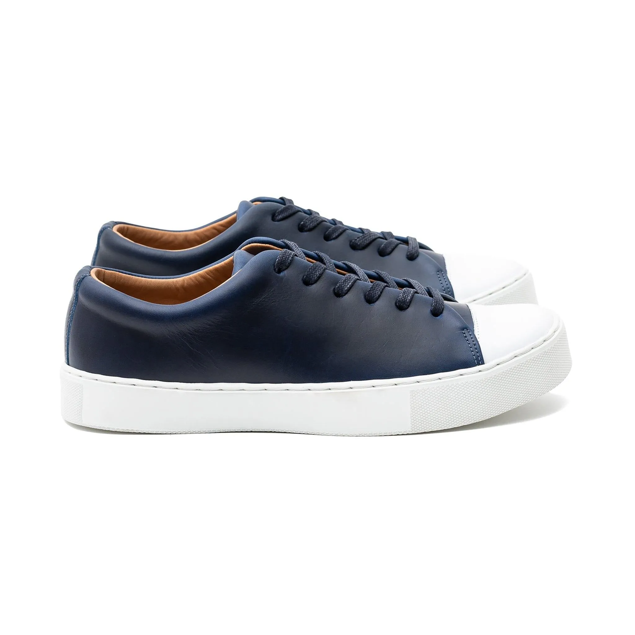 Abington Toe Cap - Cuir Horween Ink Cavalier