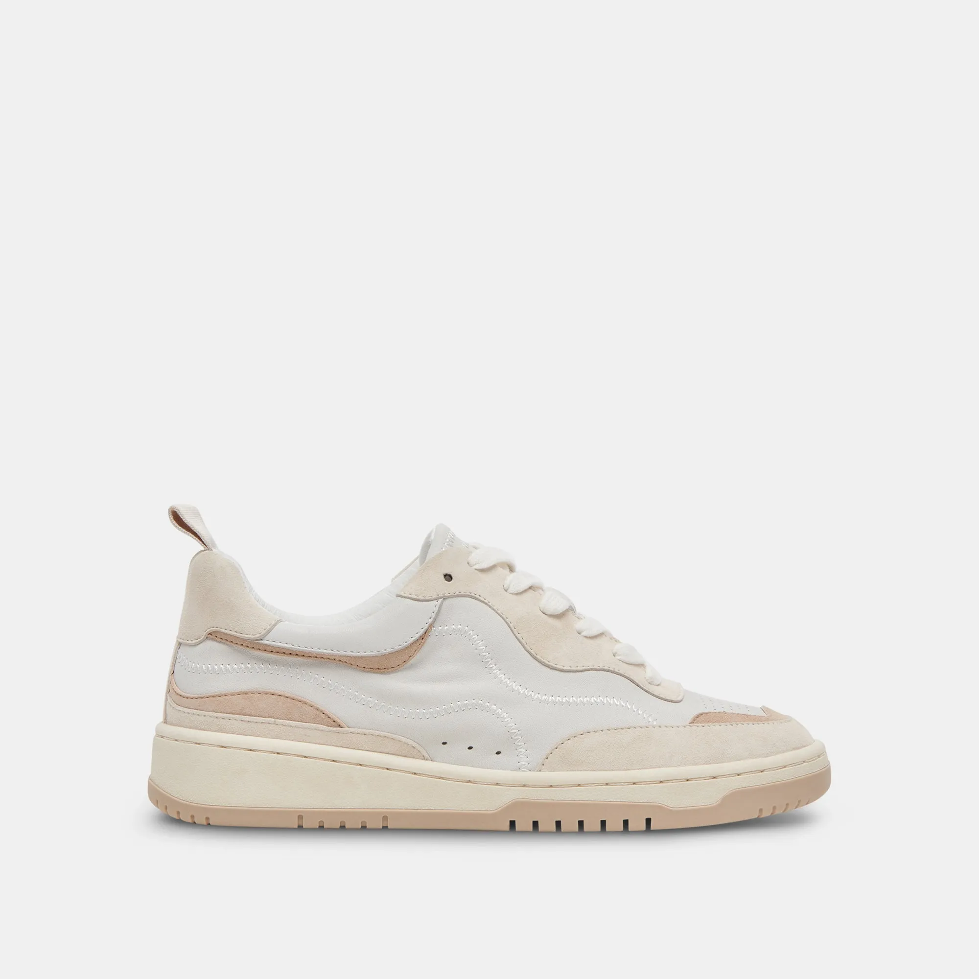 ADELLA SNEAKERS BLANC DUNE CUIR