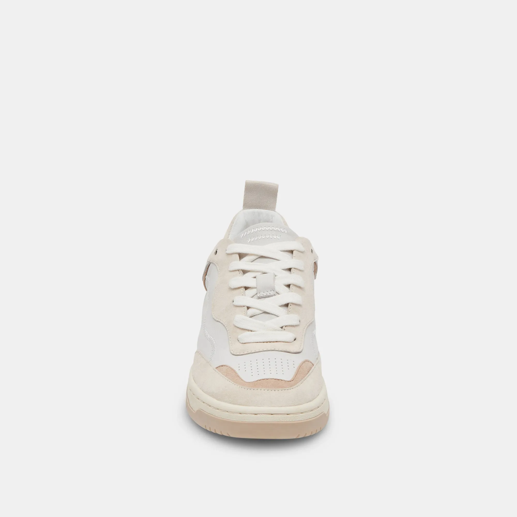 ADELLA SNEAKERS BLANC DUNE CUIR