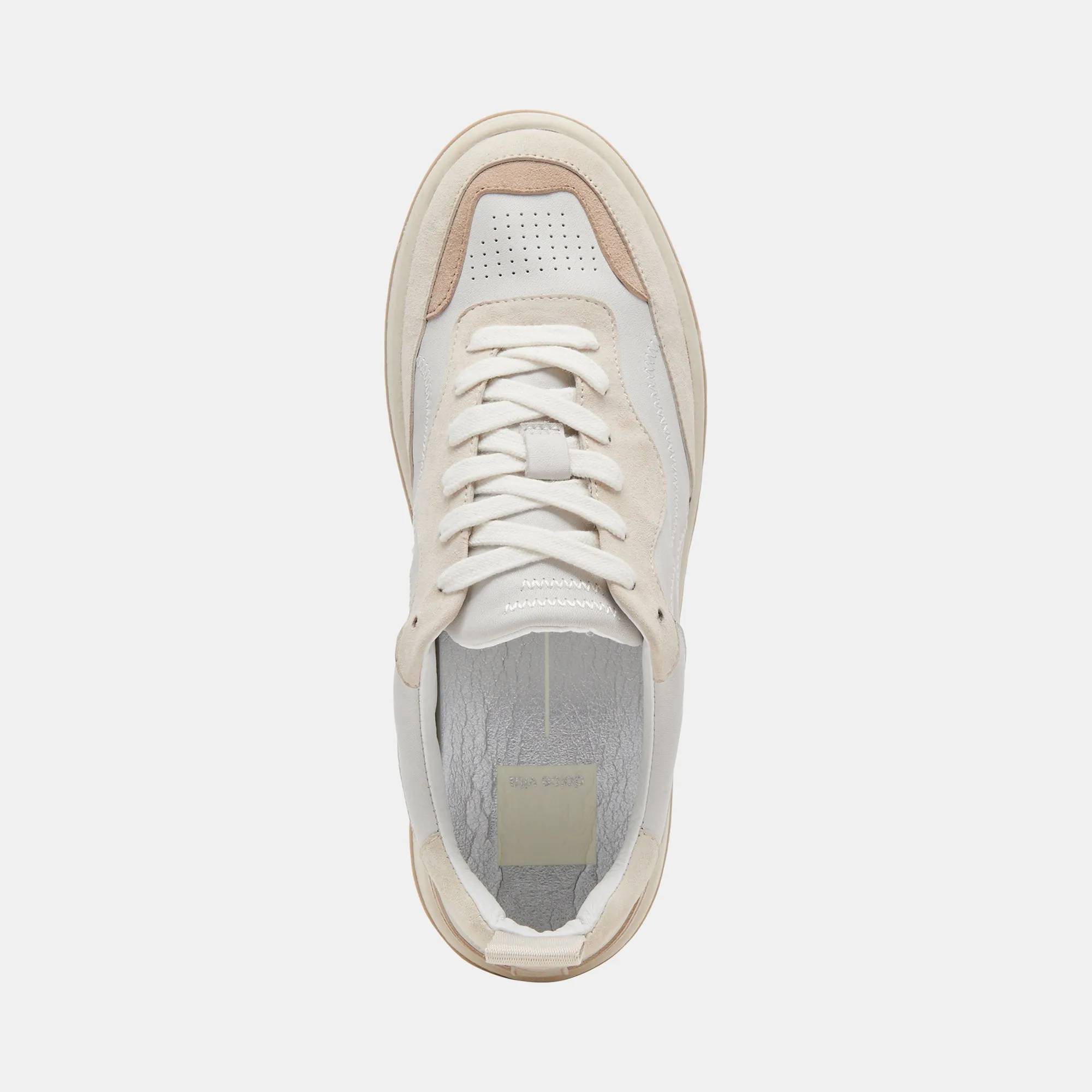 ADELLA SNEAKERS BLANC DUNE CUIR