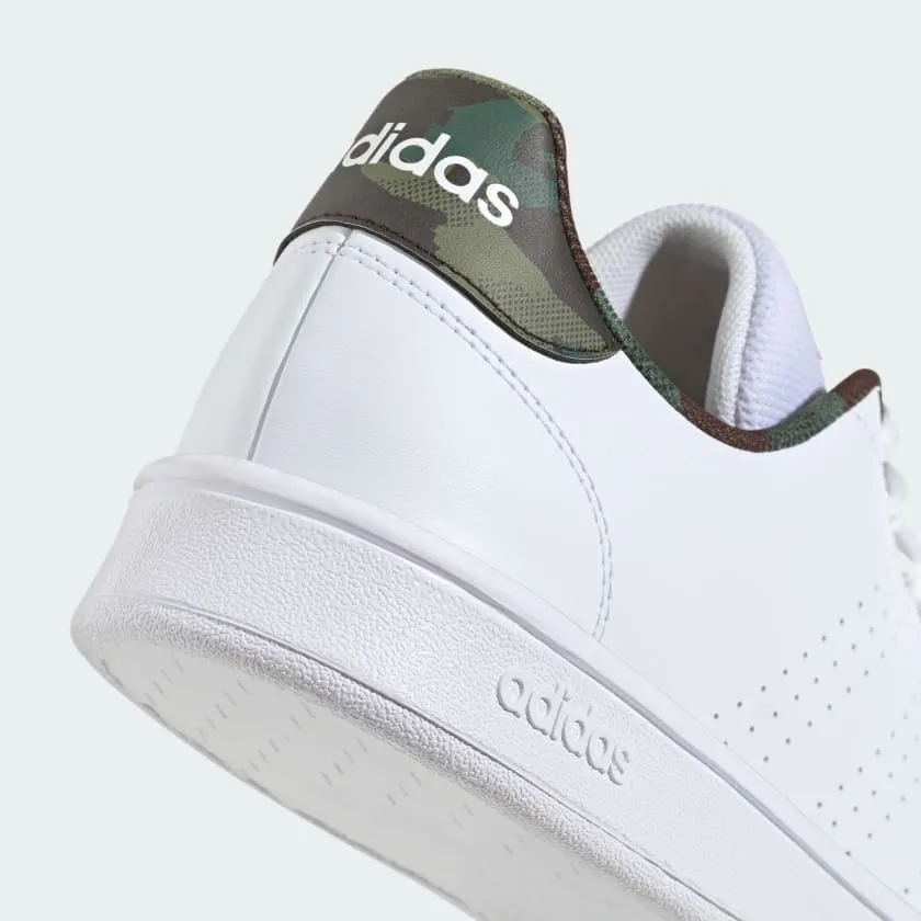 ADIDAS CHAUSSURES DE LIFESTYLE POUR HOMME ADVANTAGE BASE COURT BLANC/CAMO ARMY