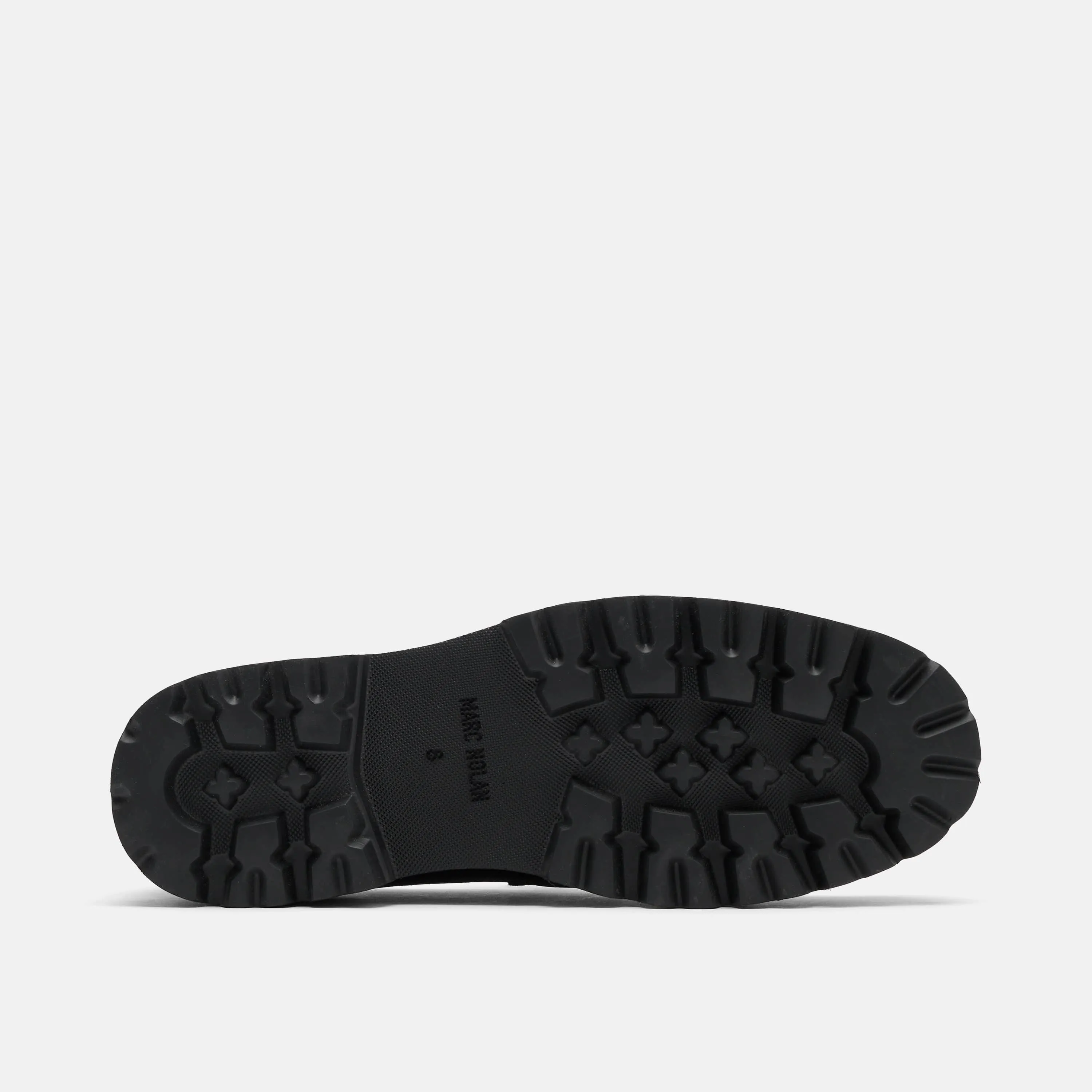 Mocassins Penny Adler en cuir noir et blanc