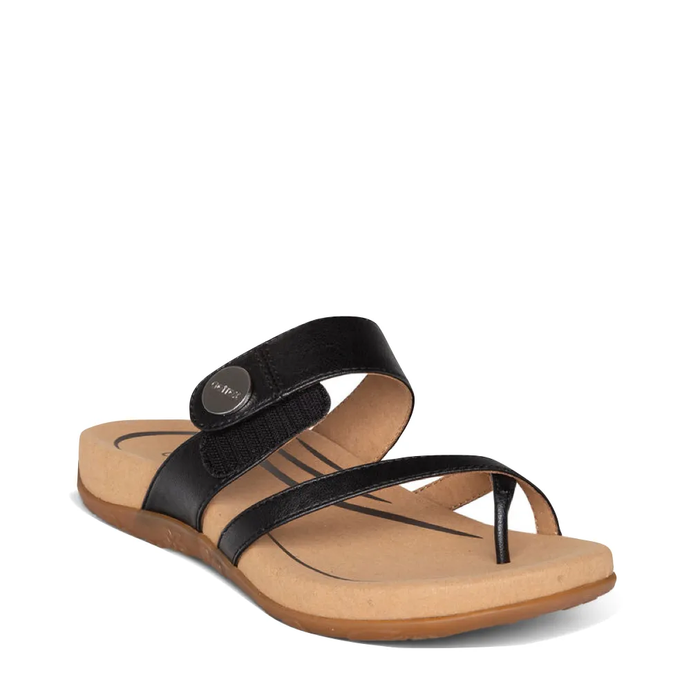 Sandale ajustable Izzy pour femme Aetrex en noir
