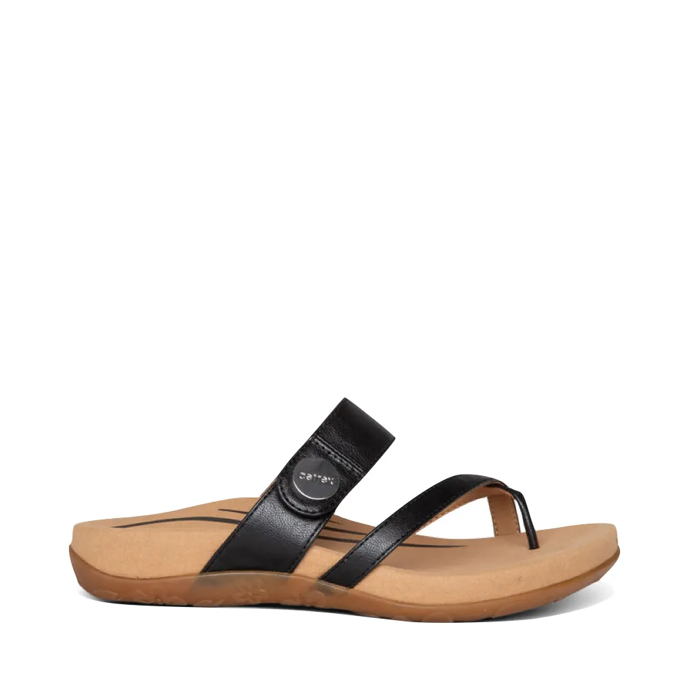 Sandale ajustable Izzy pour femme Aetrex en noir