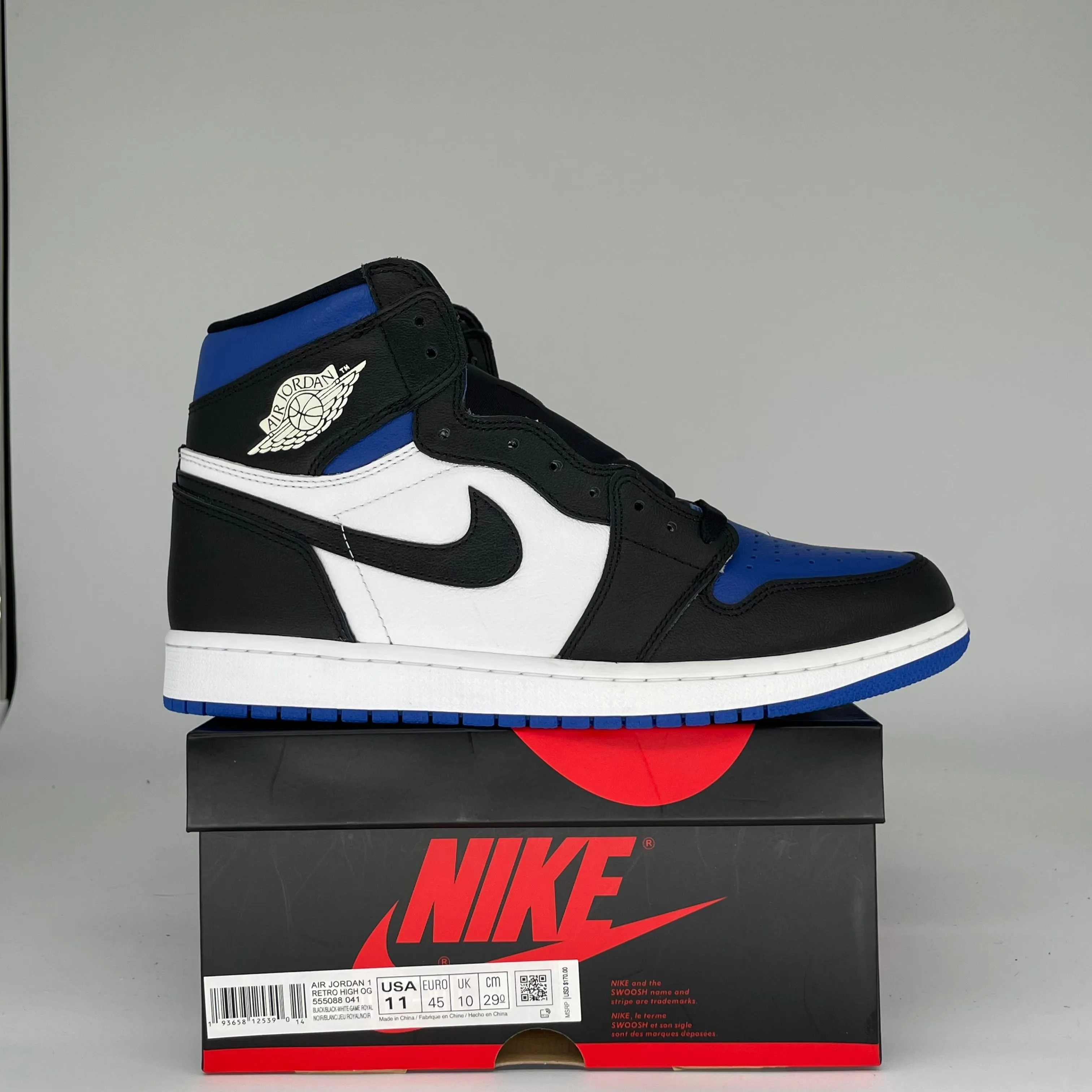 AIR JORDAN 1 ROYAL TOE TAILLE 11 555088-041