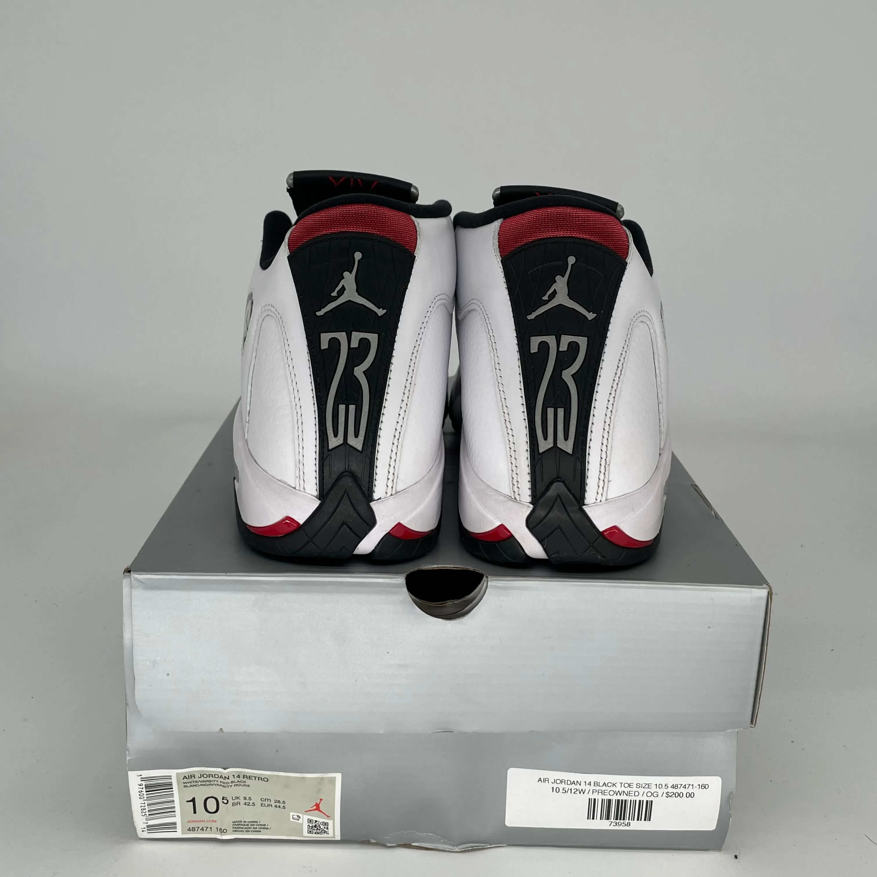 AIR JORDAN 14 POINTE NOIRE TAILLE 10.5 487471-160