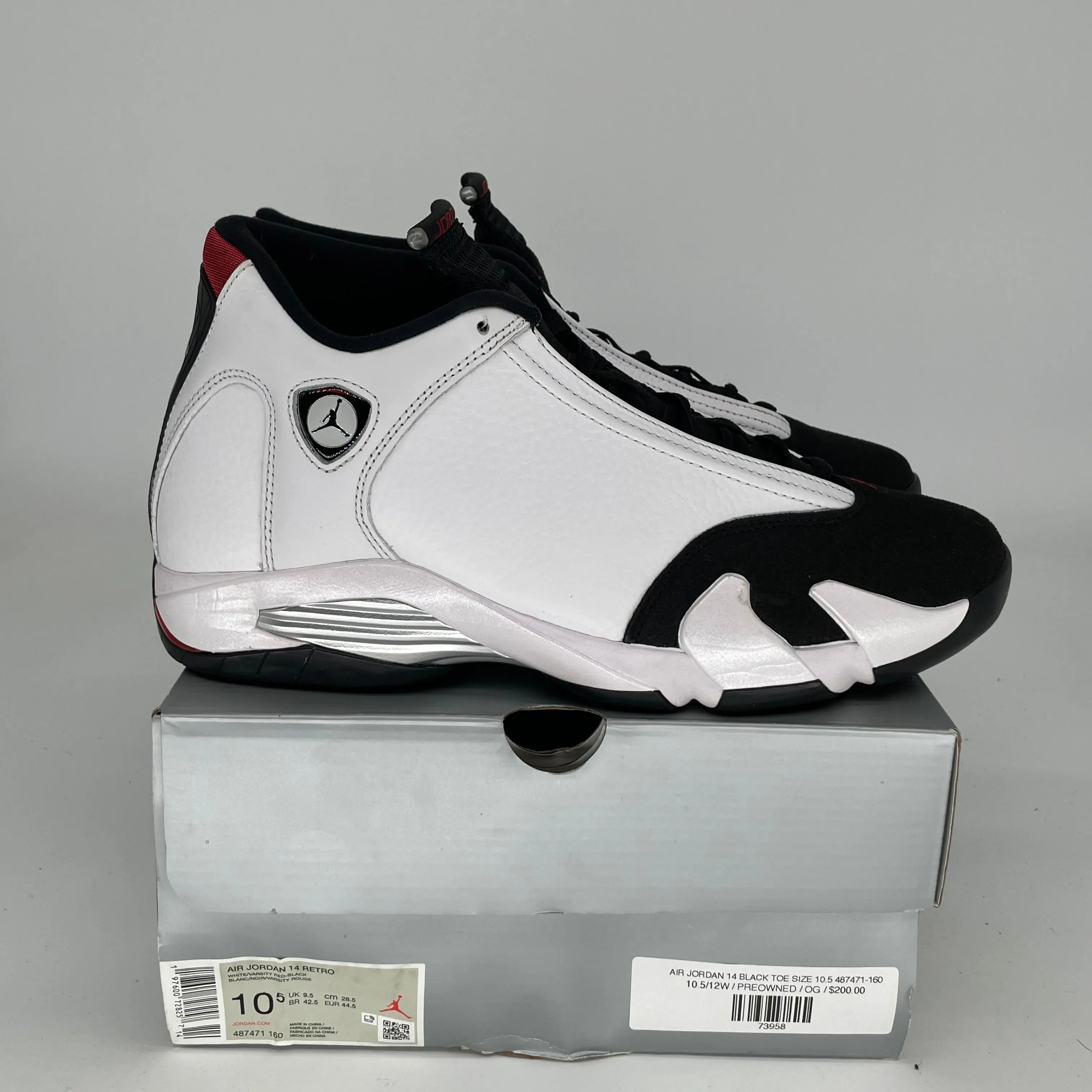 AIR JORDAN 14 POINTE NOIRE TAILLE 10.5 487471-160