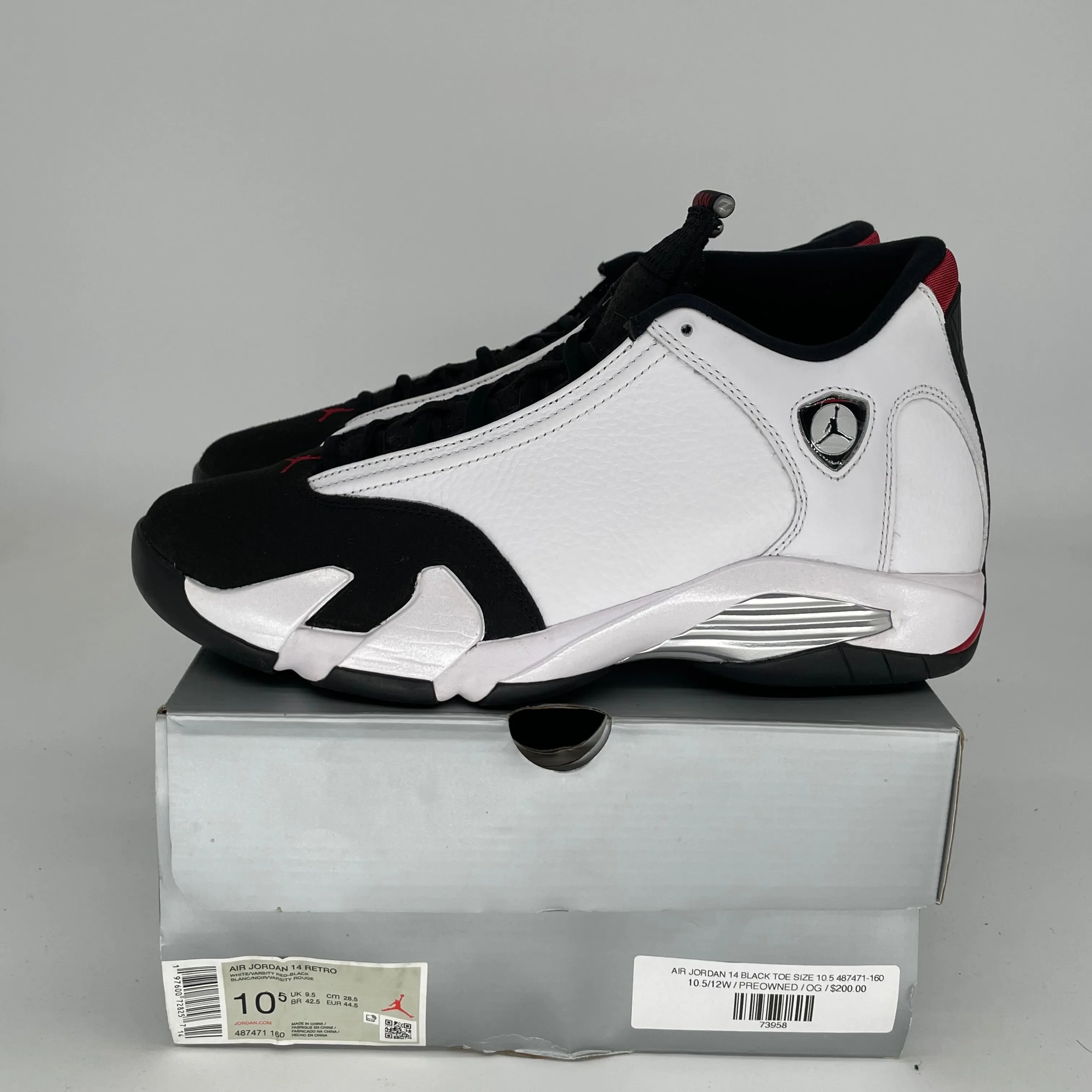 AIR JORDAN 14 POINTE NOIRE TAILLE 10.5 487471-160