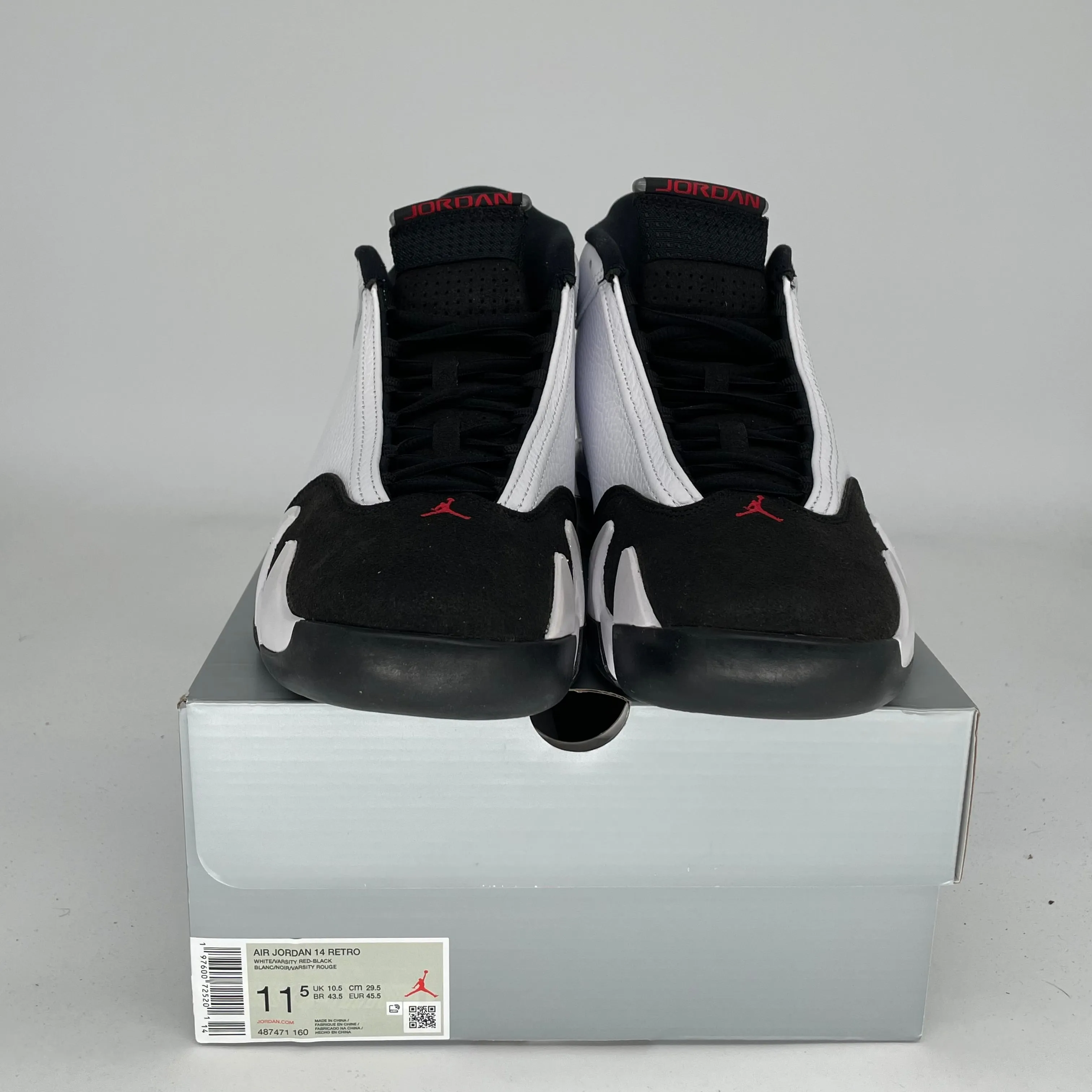 AIR JORDAN 14 BOUT NOIR TAILLE 11.5 487471-160