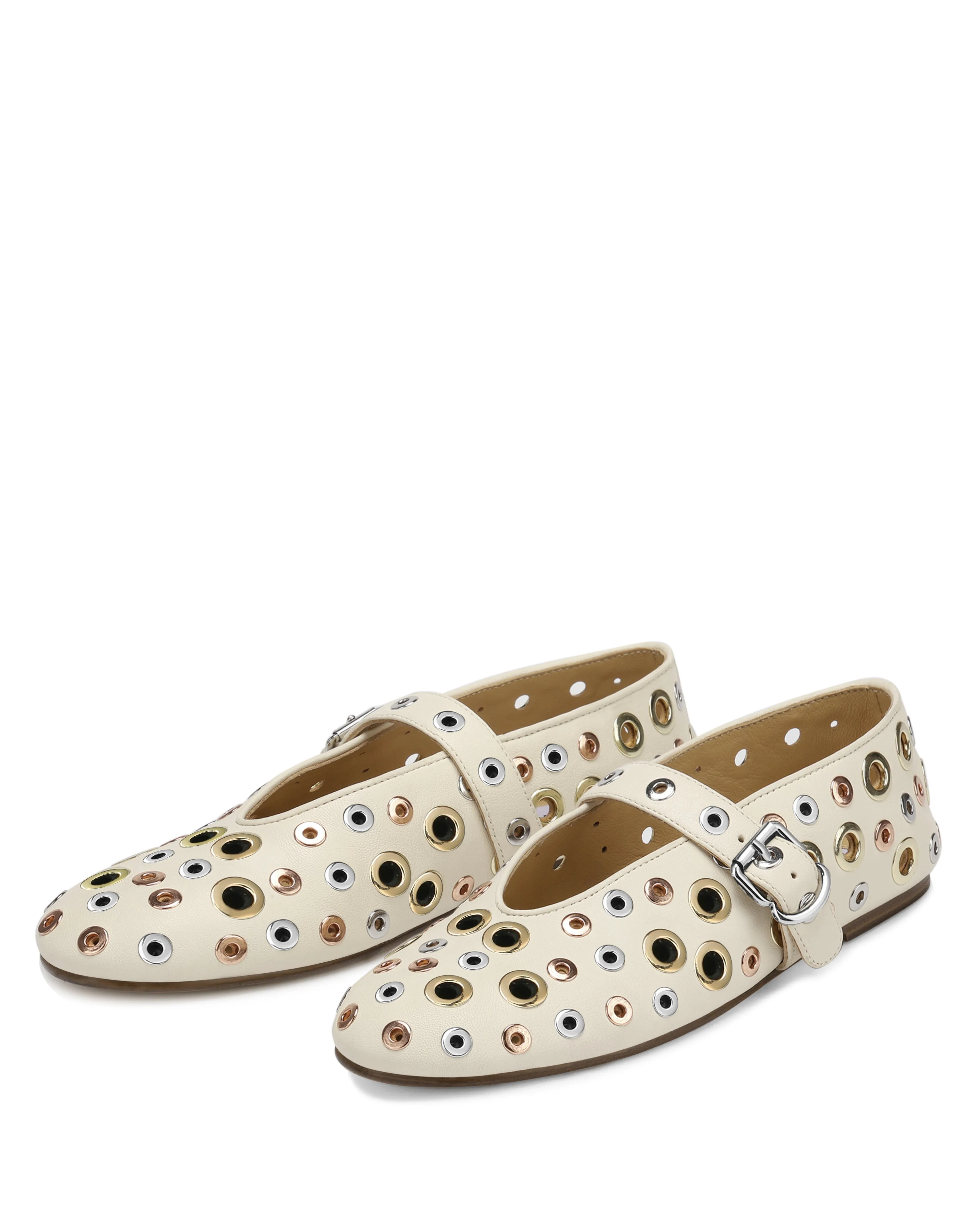 Alana Eyelet Os Mouton Cuir
