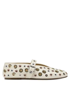Alana Eyelet Os Mouton Cuir