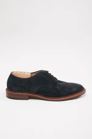 Alden Plain Toe Blucher Suède Marine #29331F