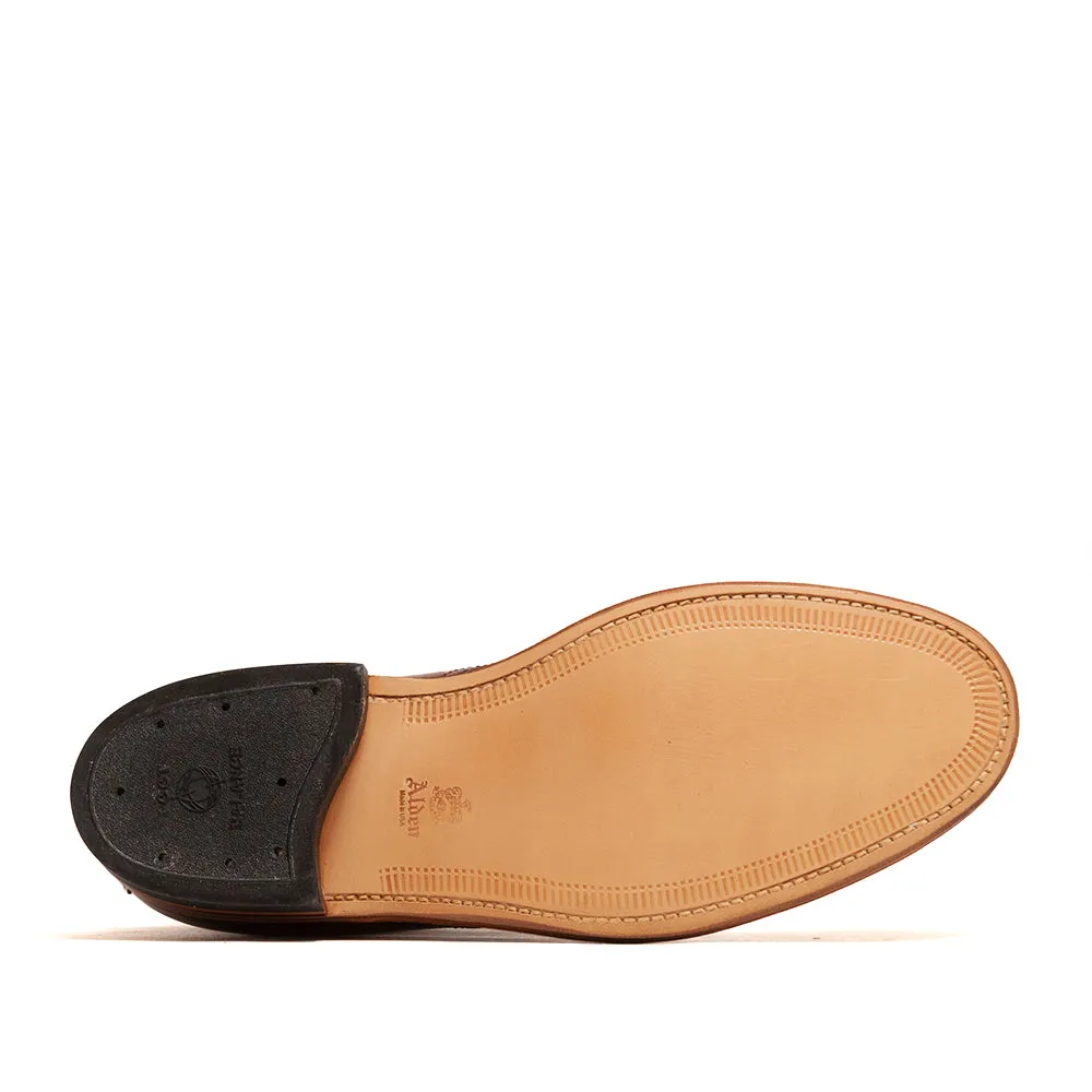Bottes Blucher Alden à bout rond en cuir navy marron noyer Annonay