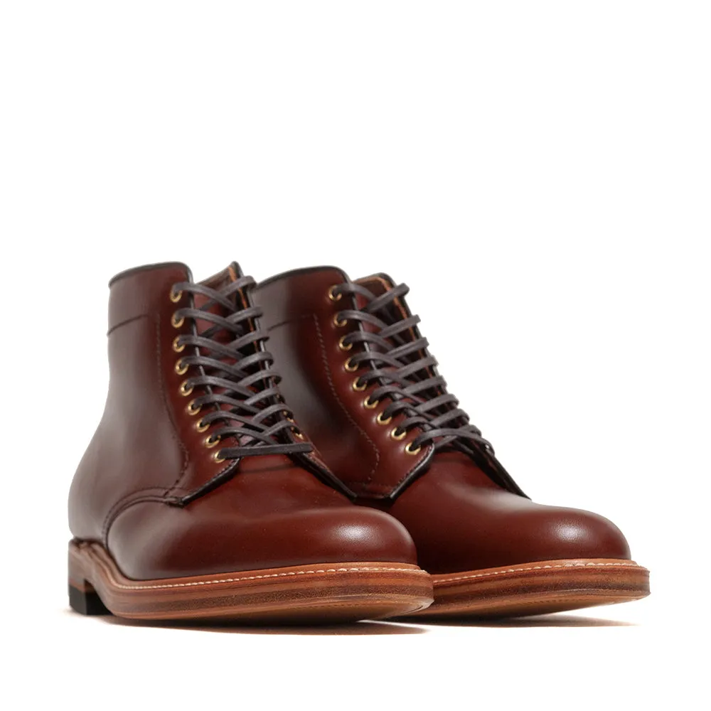 Bottes Blucher Alden à bout rond en cuir navy marron noyer Annonay