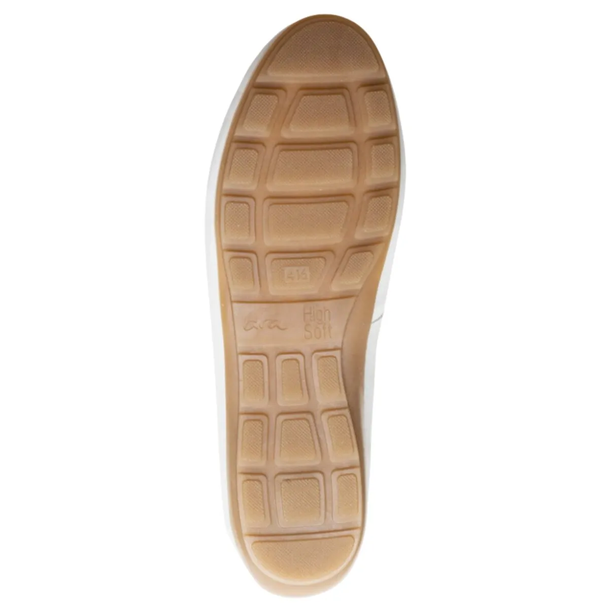 Mocassin de conduite Amarillo pour femme Ara en cuir blanc de veau
