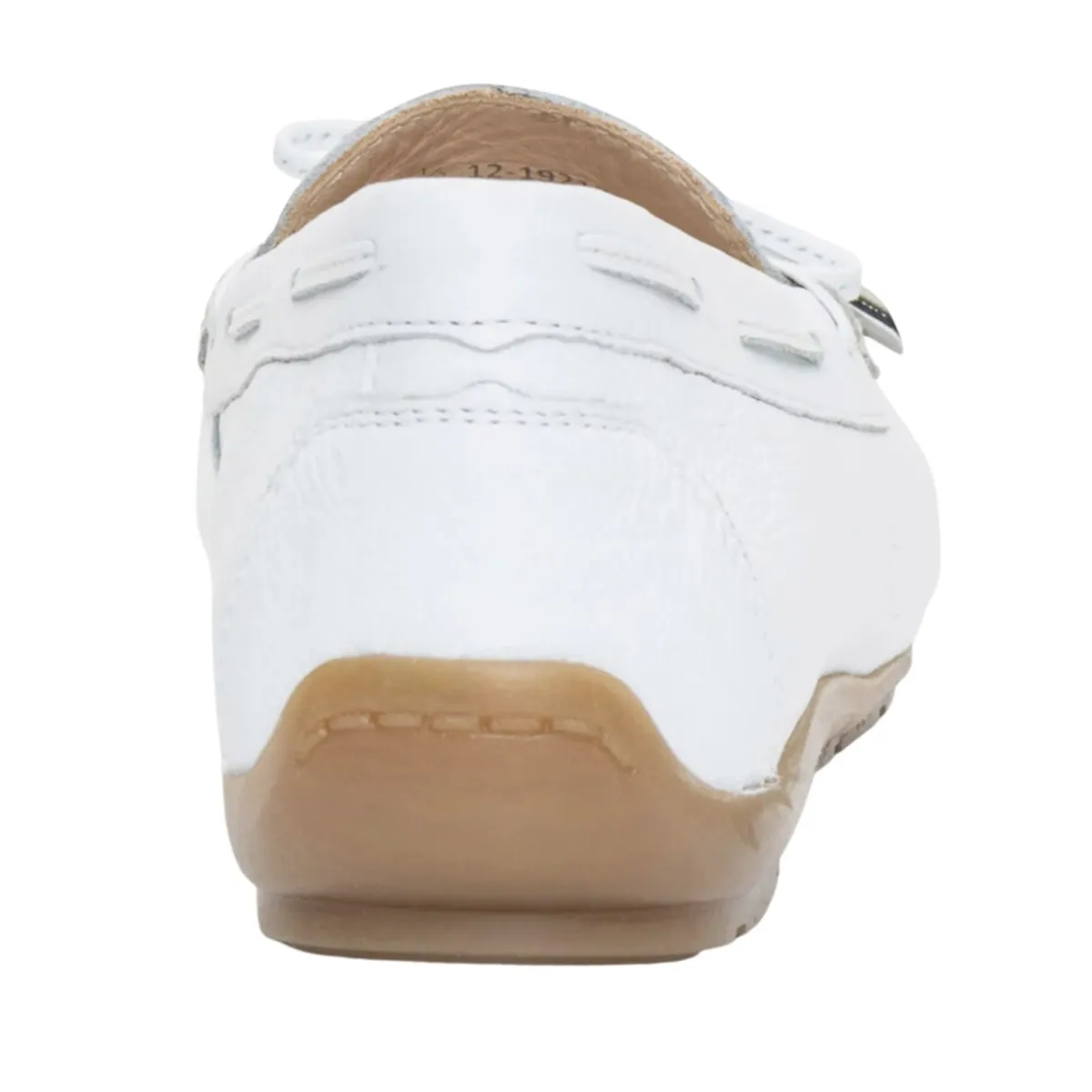 Mocassin de conduite Amarillo pour femme Ara en cuir blanc de veau