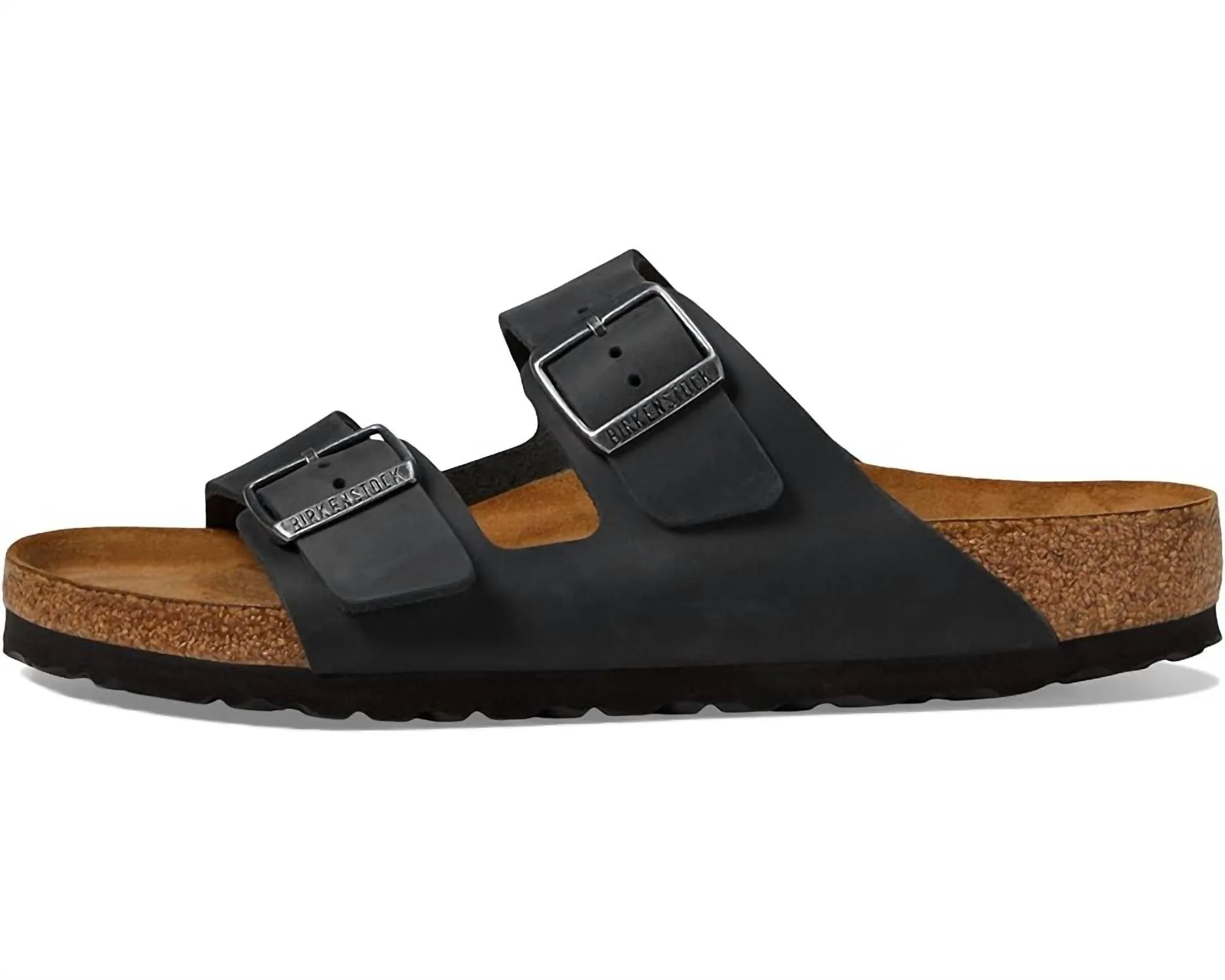 Arizona Soft Footbed en cuir huilé noir