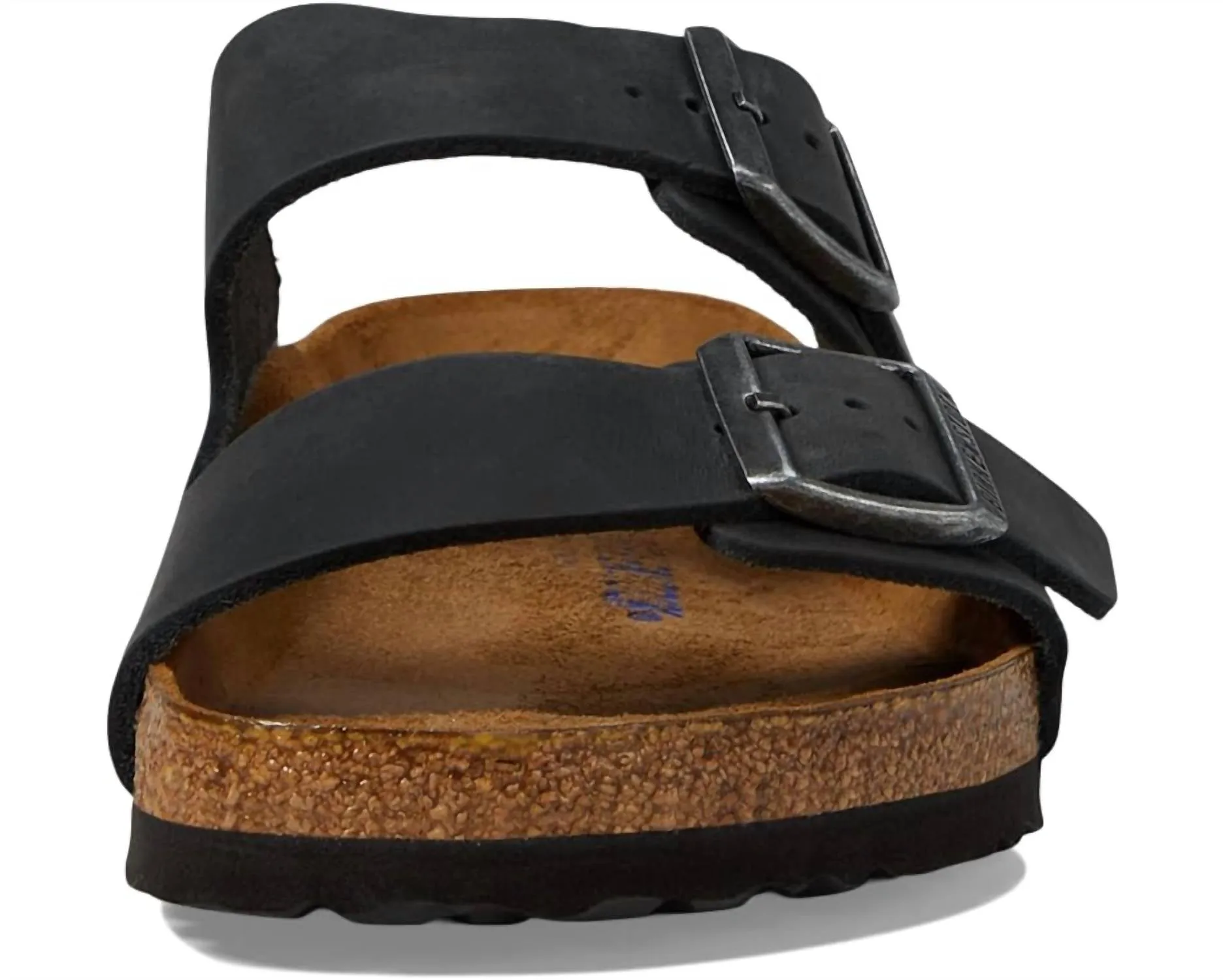 Arizona Soft Footbed en cuir huilé noir