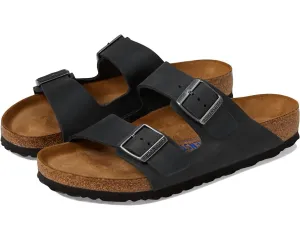 Arizona Soft Footbed en cuir huilé noir