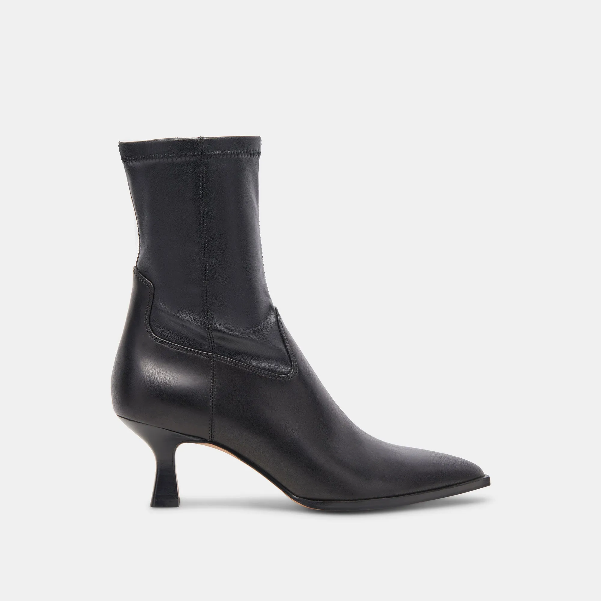 ARYA BOTTES EN CUIR NOIR