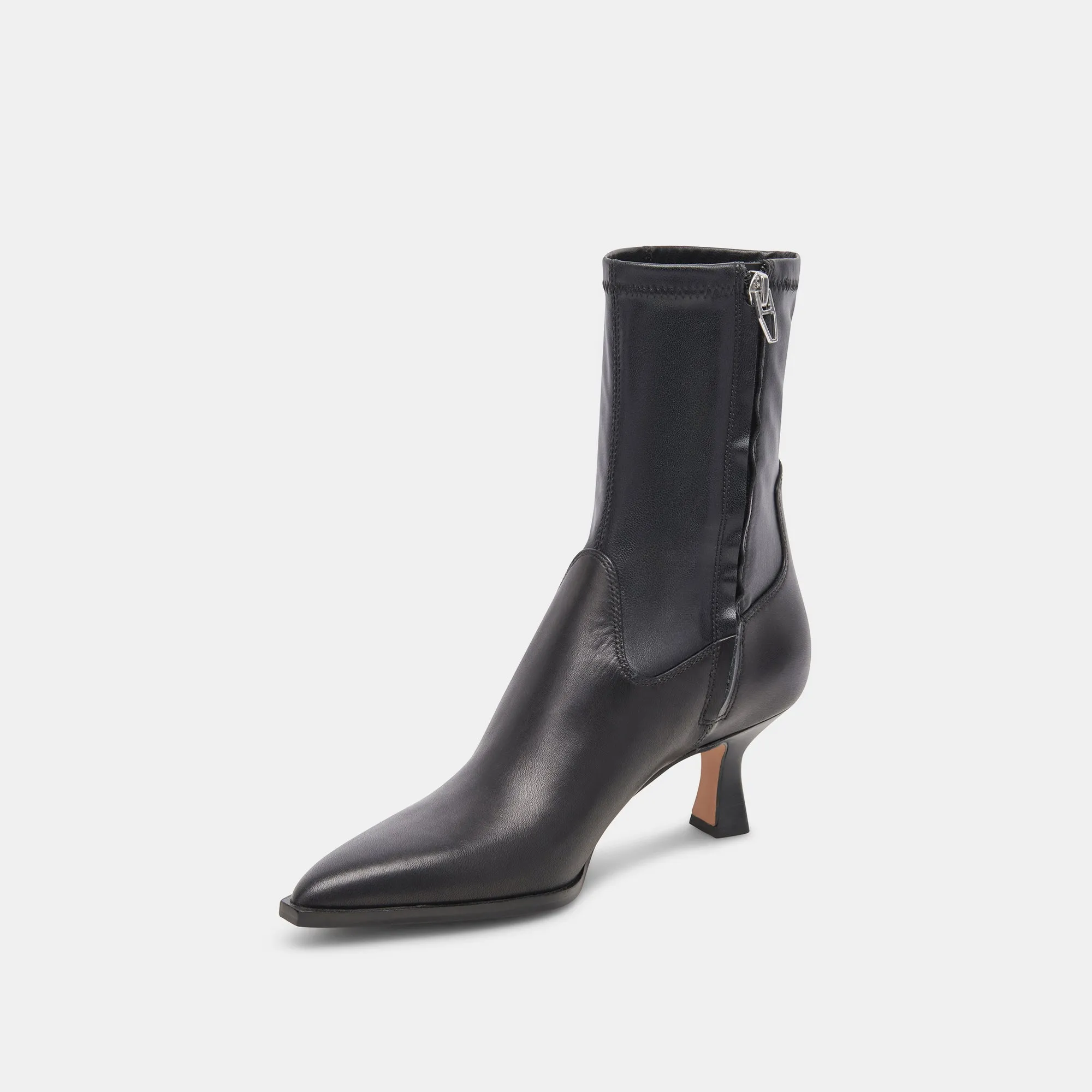 ARYA BOTTES EN CUIR NOIR