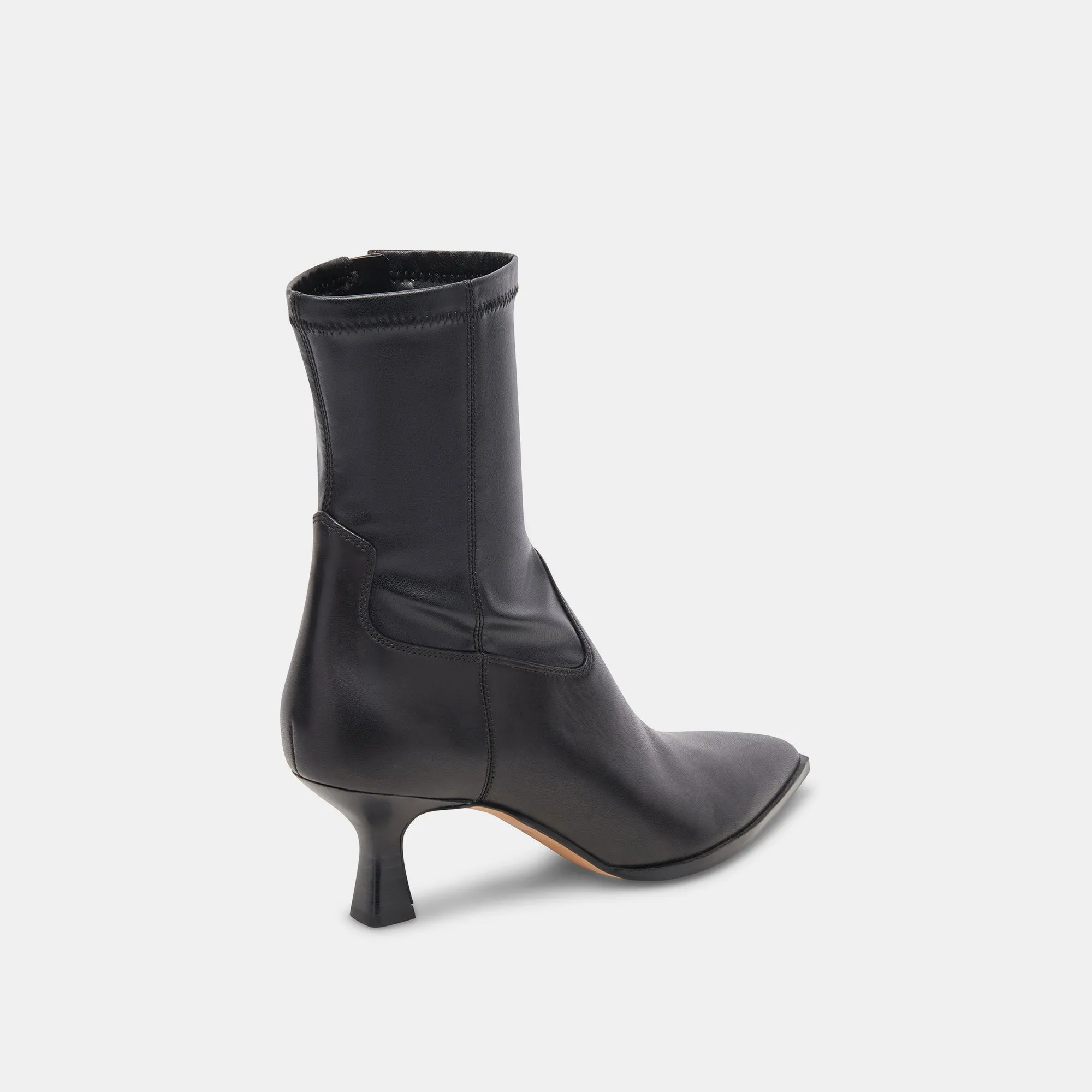 ARYA BOTTES EN CUIR NOIR