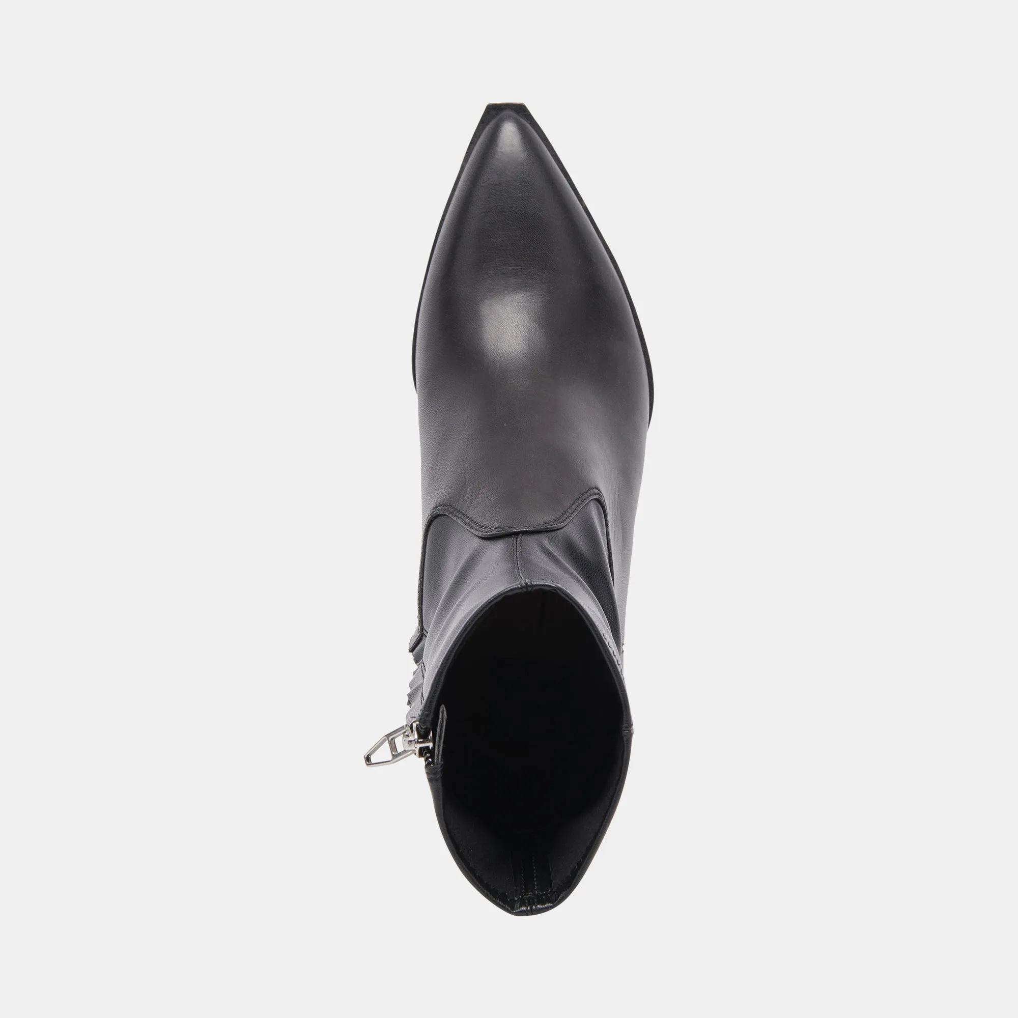 ARYA BOTTES EN CUIR NOIR