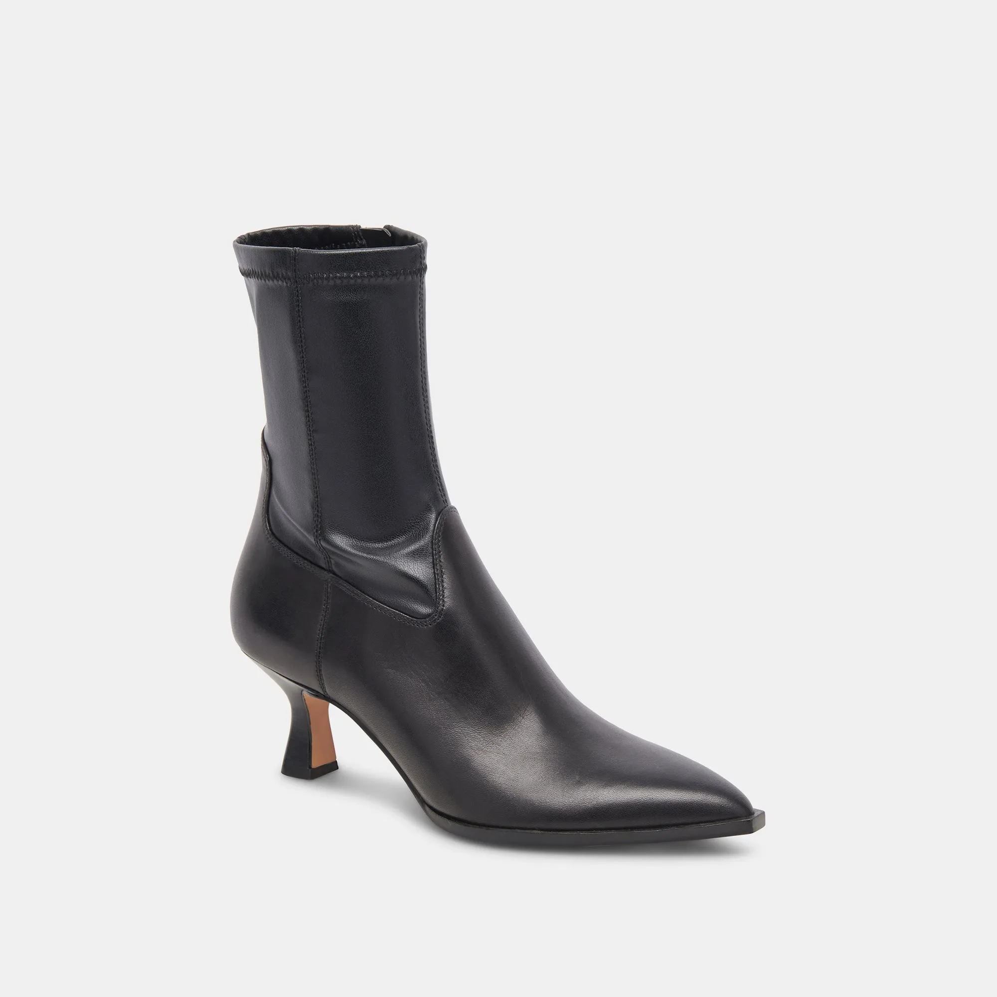 ARYA BOTTES EN CUIR NOIR