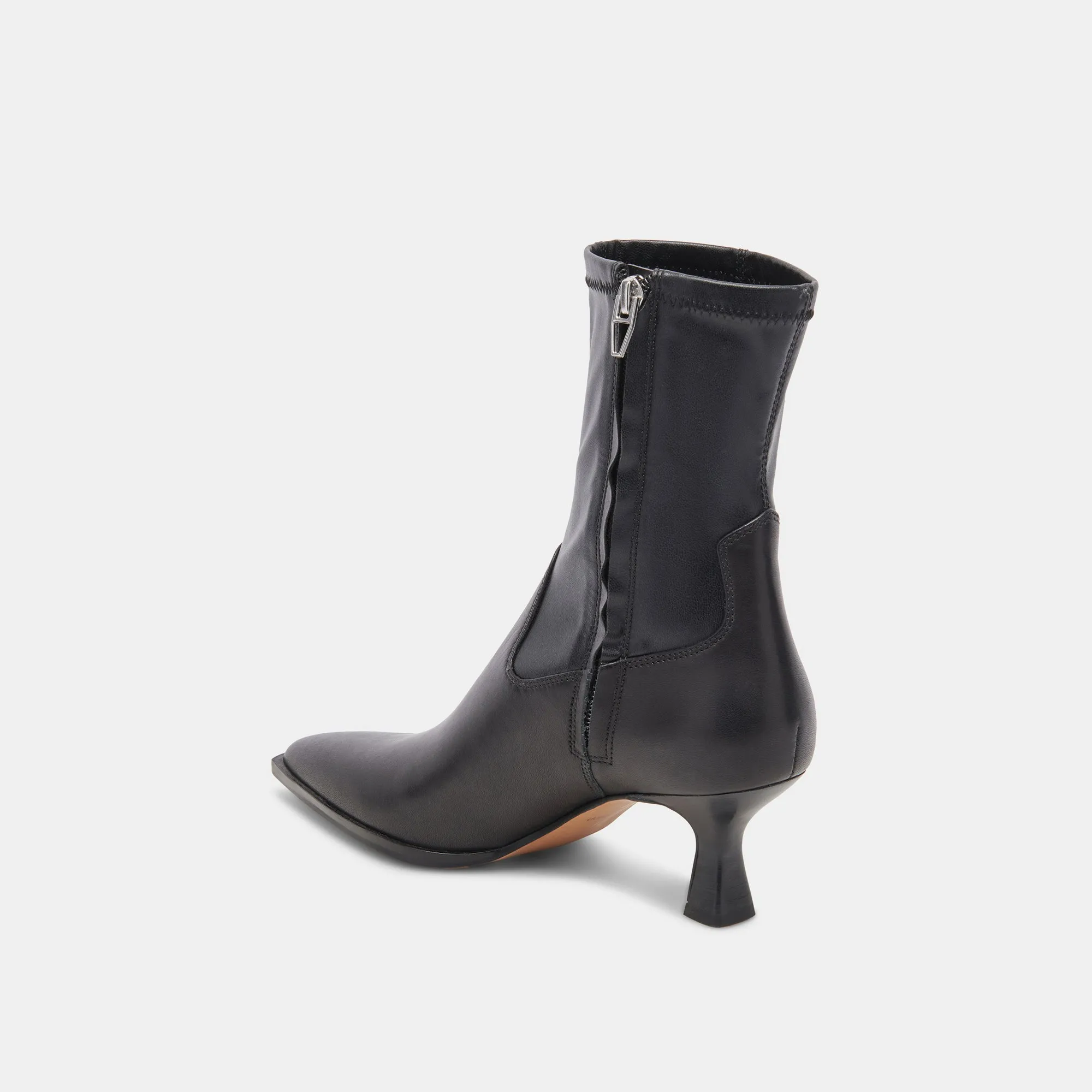 ARYA BOTTES EN CUIR NOIR
