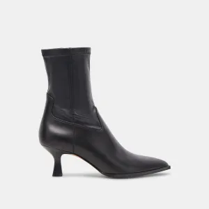 ARYA BOTTES EN CUIR NOIR