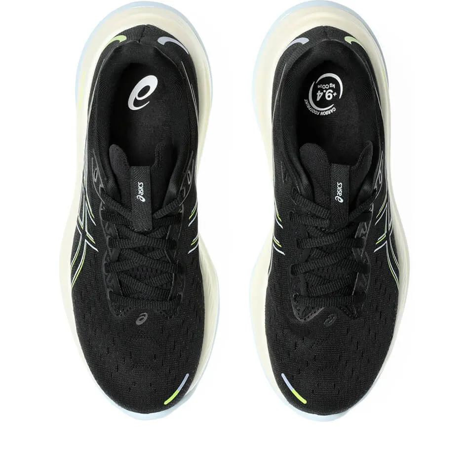 Chaussures de course ASICS GEL-CUMULUS 26 pour homme en noir/jaune sécurité AW24