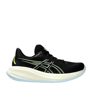 Chaussures de running ASICS GEL-CUMULUS 26 pour femme en Noir/Jaune sécurité AW24