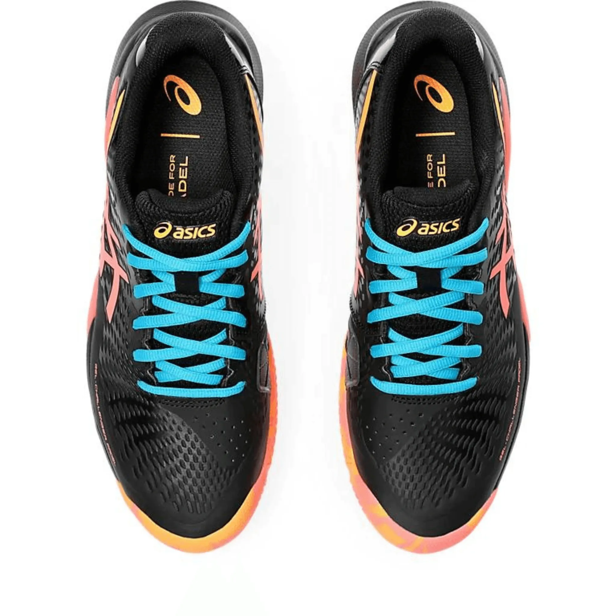 ASICS GEL-CHALLENGER 14 PADEL POUR HOMME Noir & Corail Flamboyant