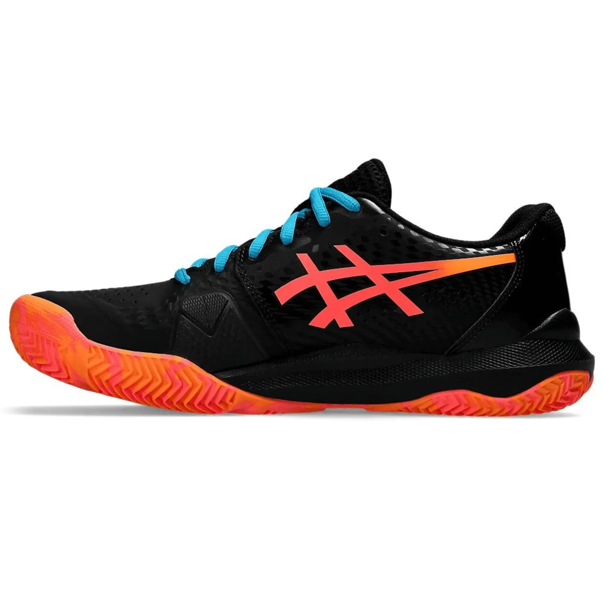 ASICS GEL-CHALLENGER 14 PADEL POUR HOMME Noir & Corail Flamboyant