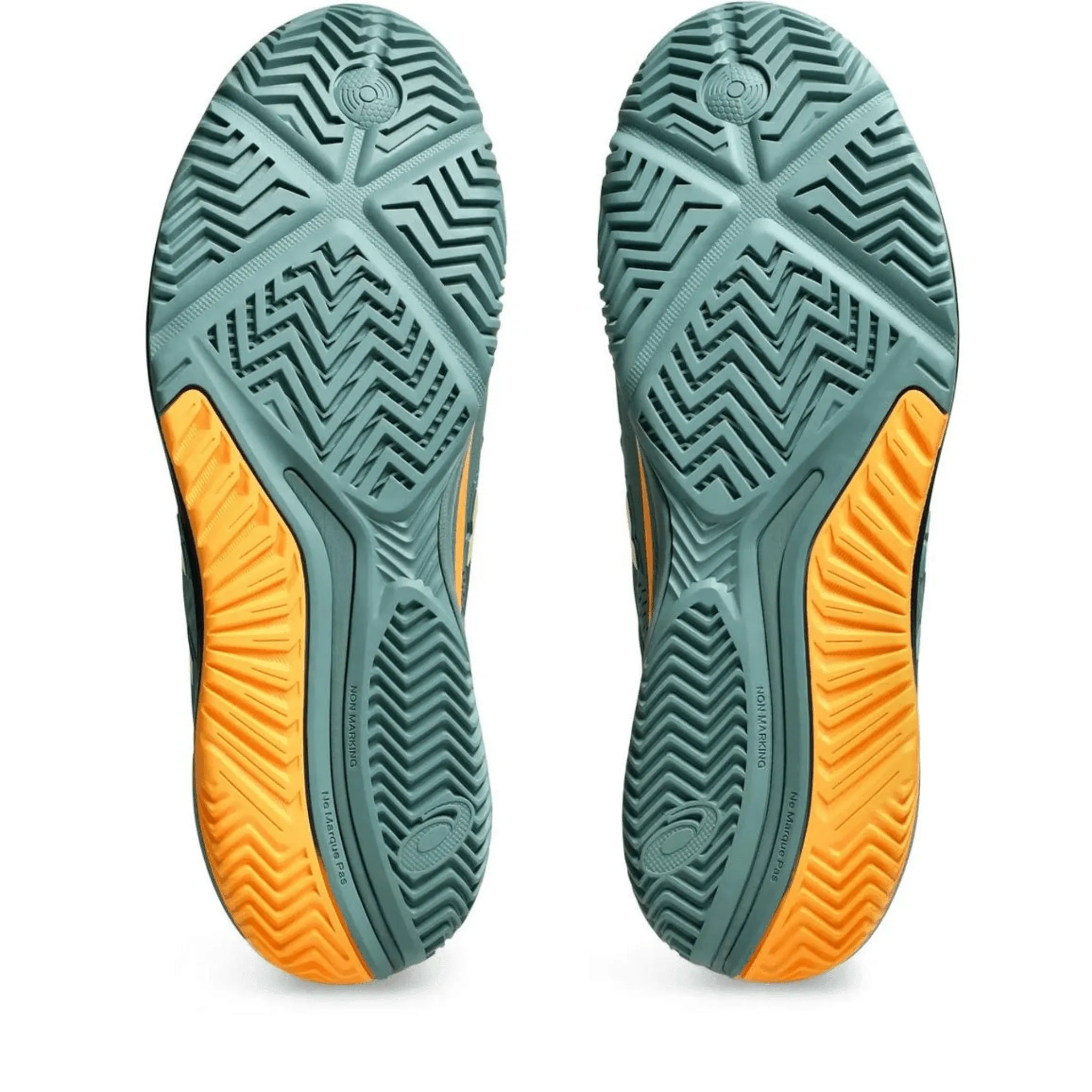 ASICS CHAUSSURES DE PADEL GEL-RESOLUTION 9 POUR HOMME CÉLADON/JAUNE DE SÉCURITÉ