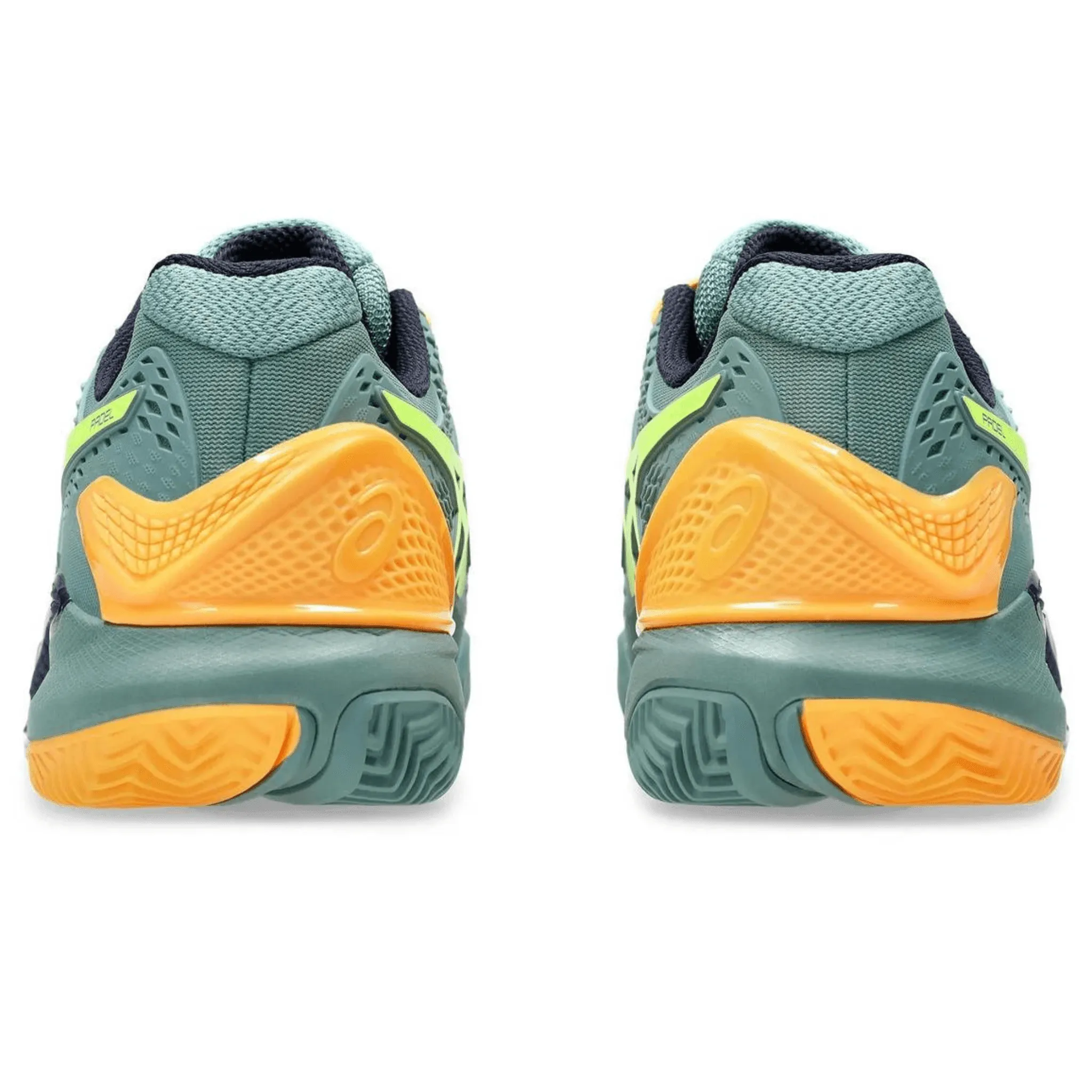 ASICS CHAUSSURES DE PADEL GEL-RESOLUTION 9 POUR HOMME CÉLADON/JAUNE DE SÉCURITÉ