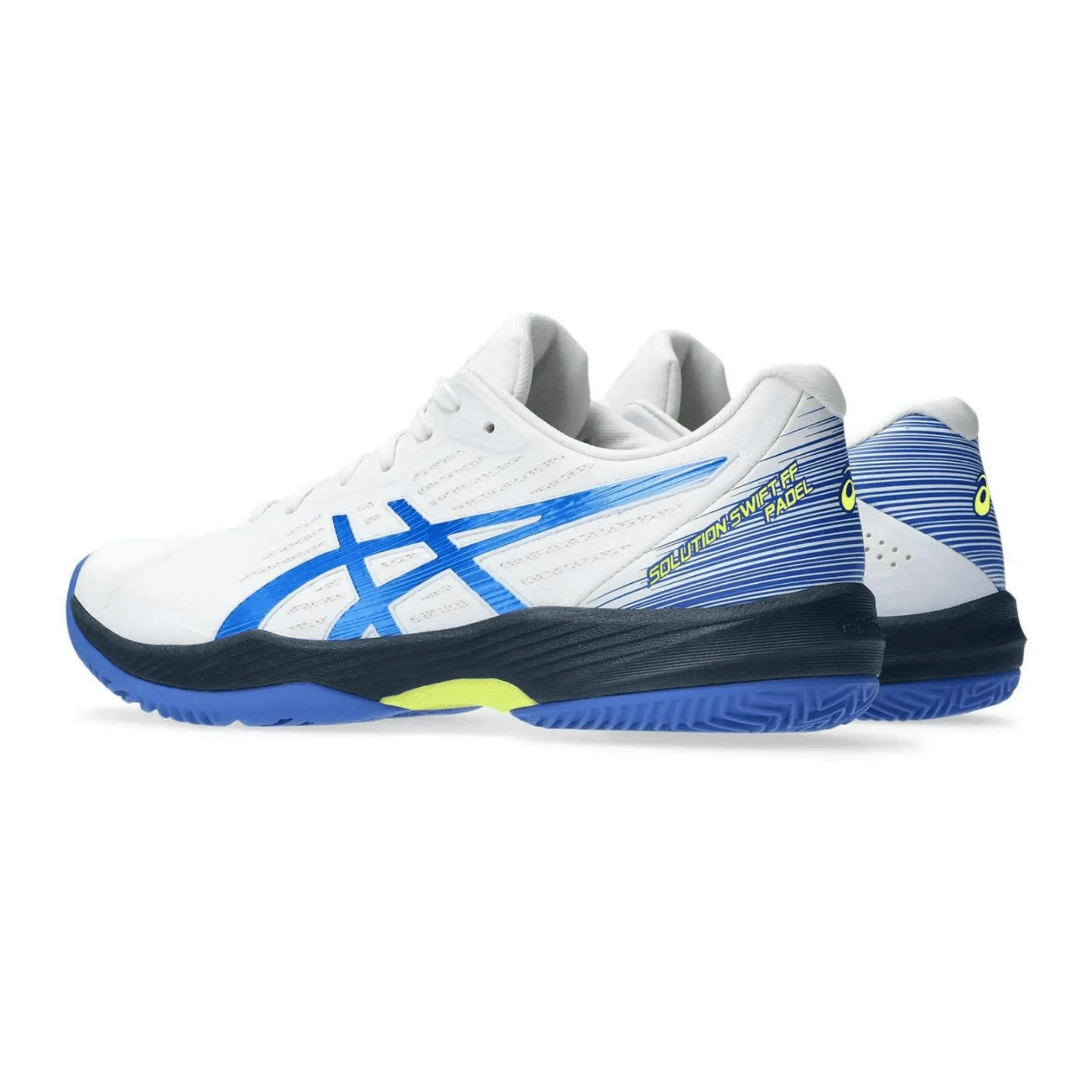 Chaussures de padel Asics SOLUTION SWIFT FF BLANC-BLEU ILLUSION