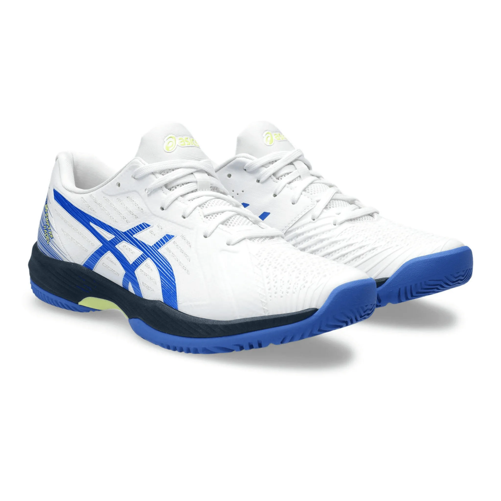 Chaussures de padel Asics SOLUTION SWIFT FF BLANC-BLEU ILLUSION