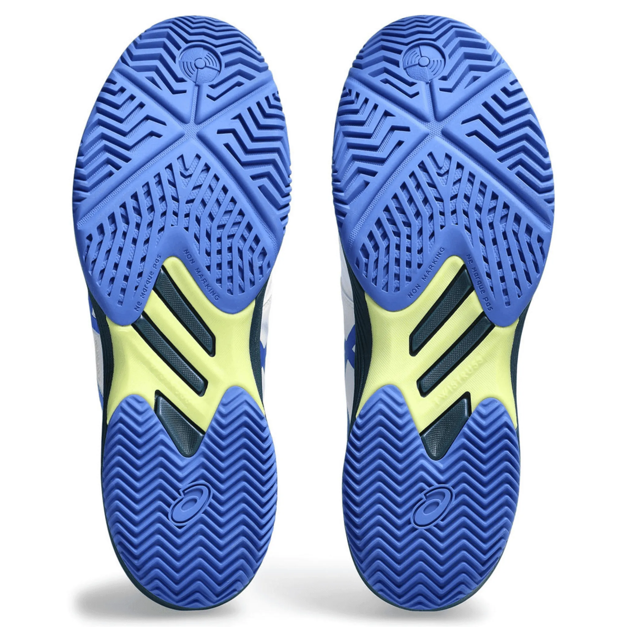 Chaussures de padel Asics SOLUTION SWIFT FF BLANC-BLEU ILLUSION