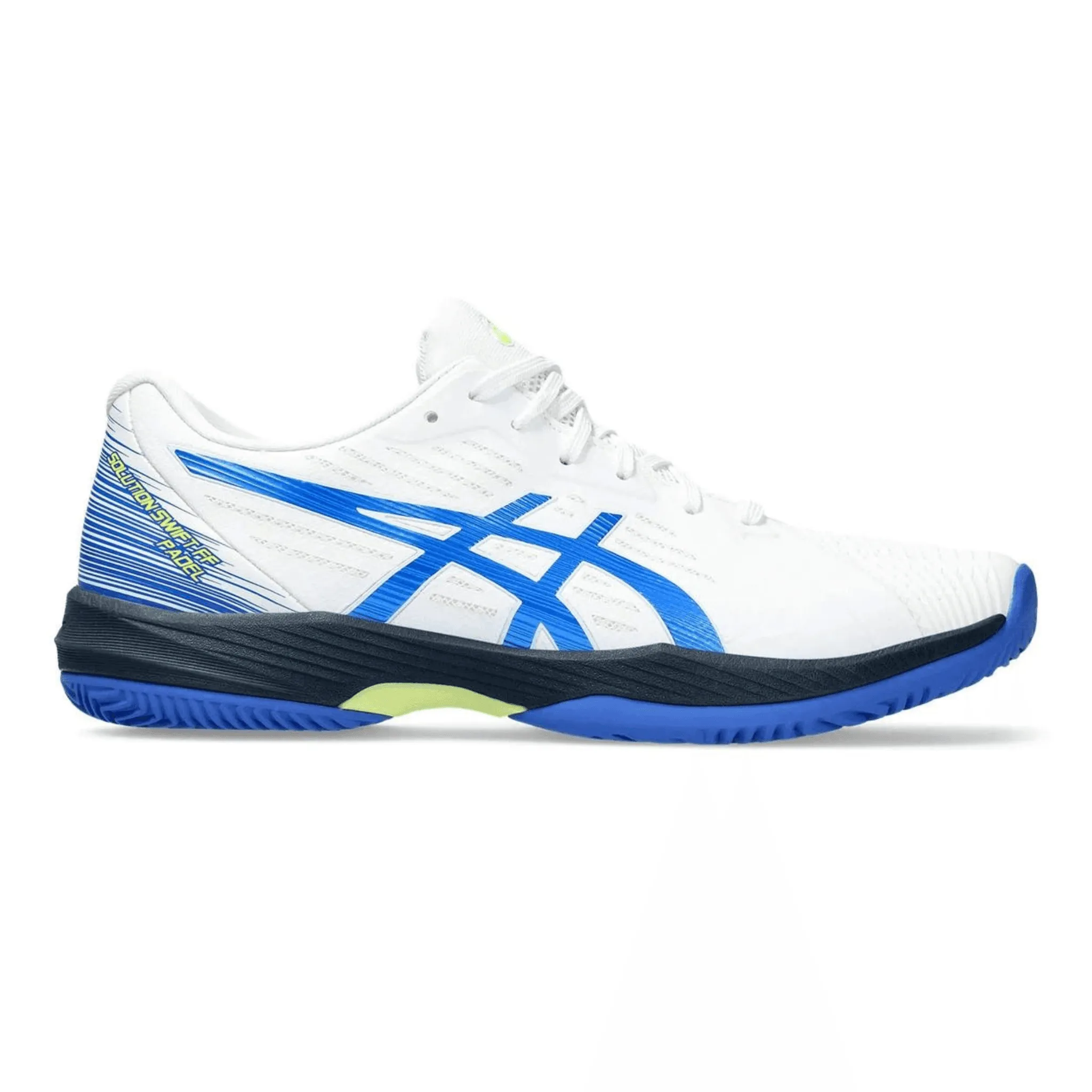 Chaussures de padel Asics SOLUTION SWIFT FF BLANC-BLEU ILLUSION