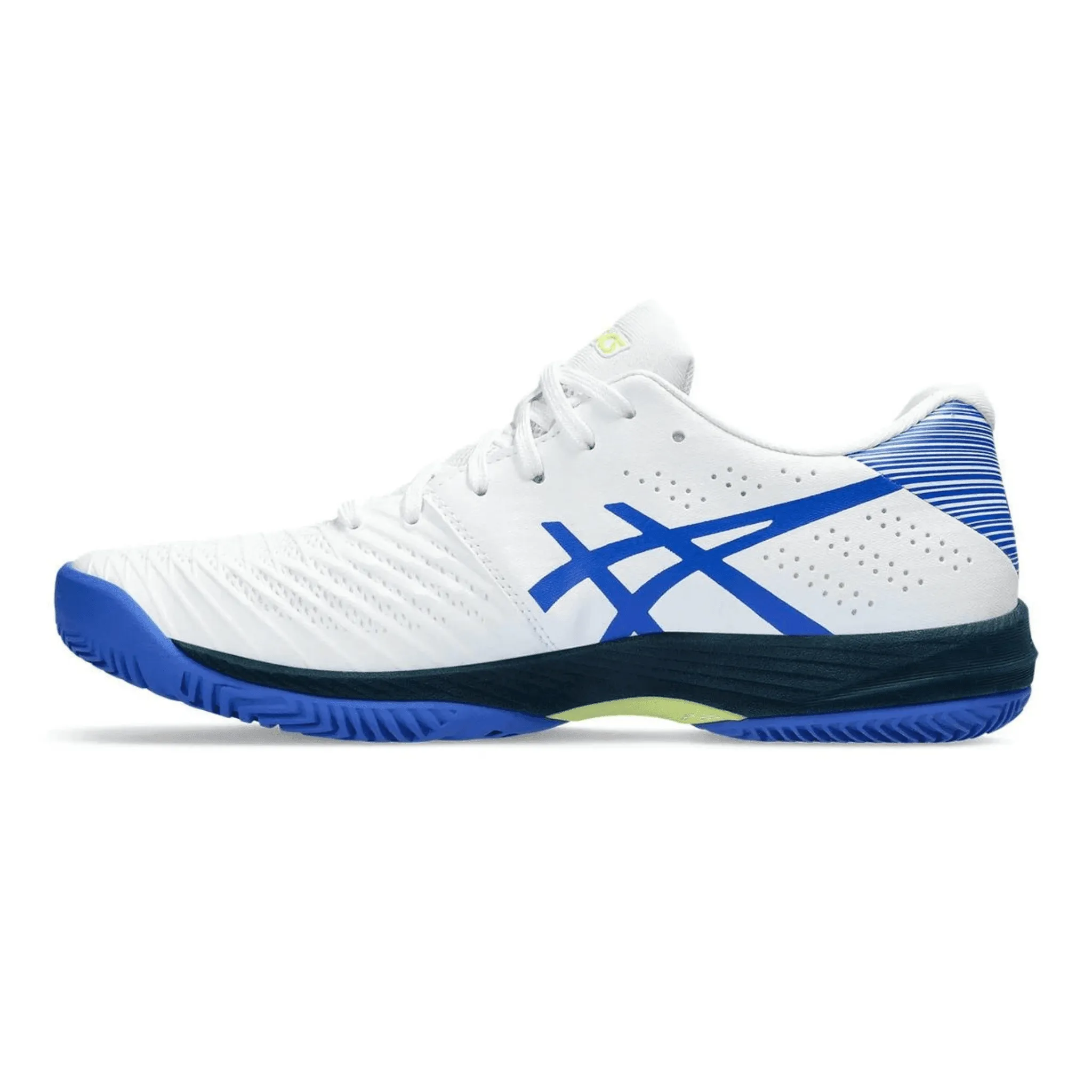 Chaussures de padel Asics SOLUTION SWIFT FF BLANC-BLEU ILLUSION