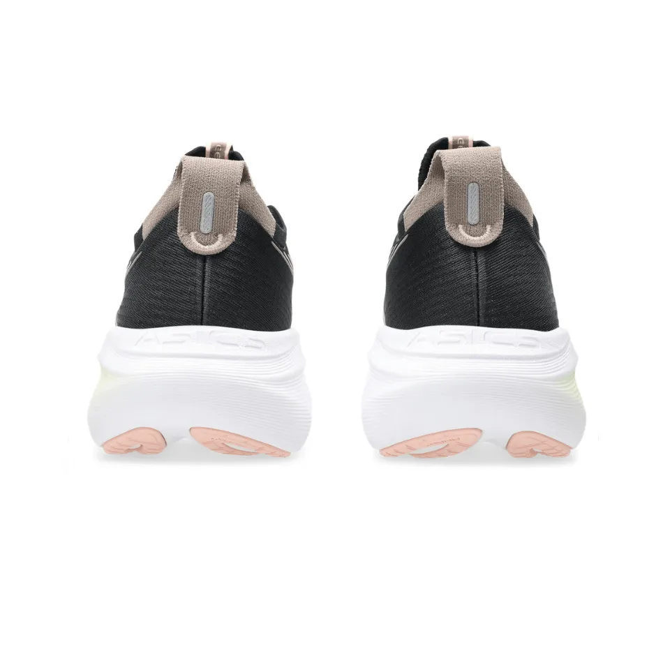 Chaussures de course ASICS GEL-NIMBUS 27 pour femme en Noir/Breeze SS25