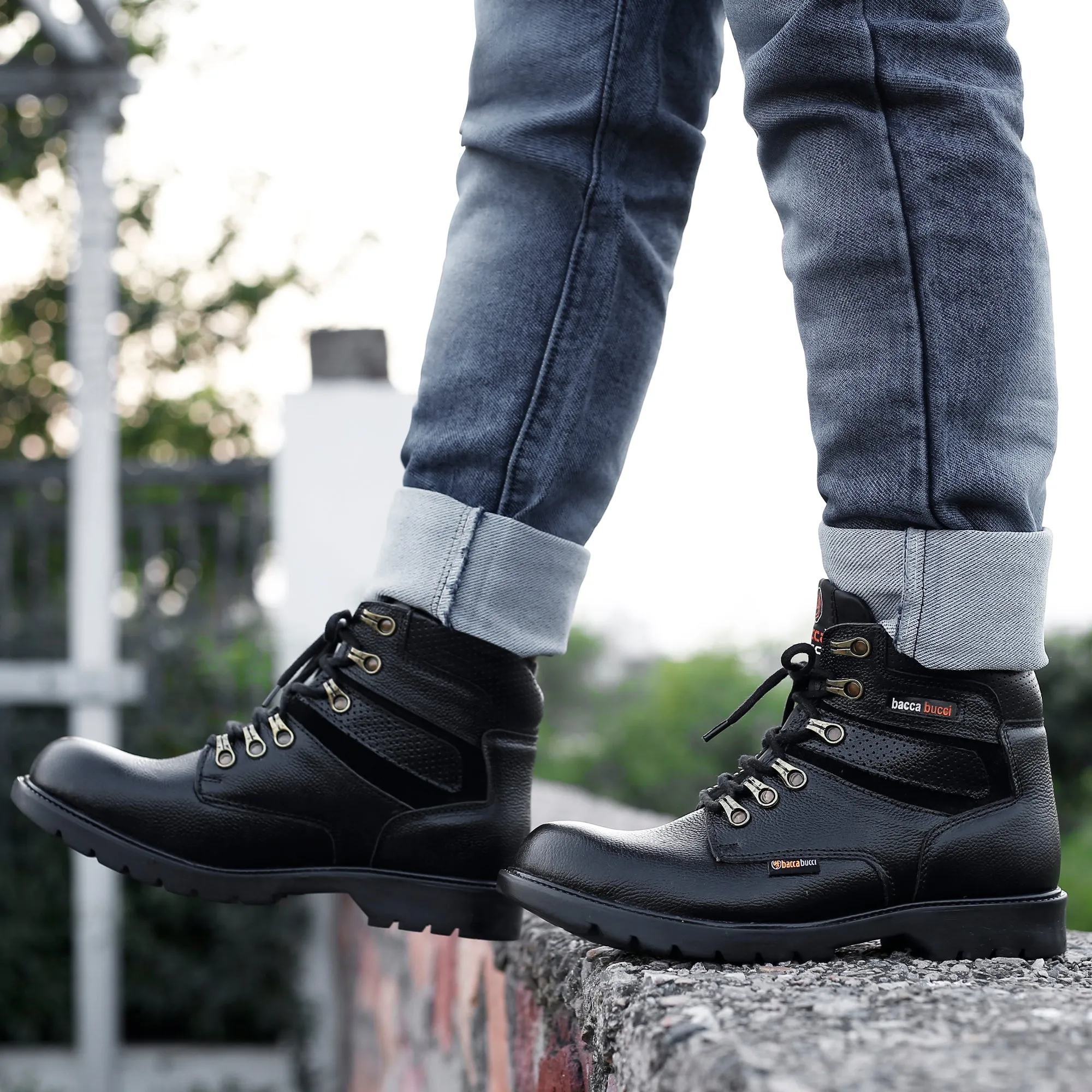 Bottes à embout d'acier Bacca Bucci