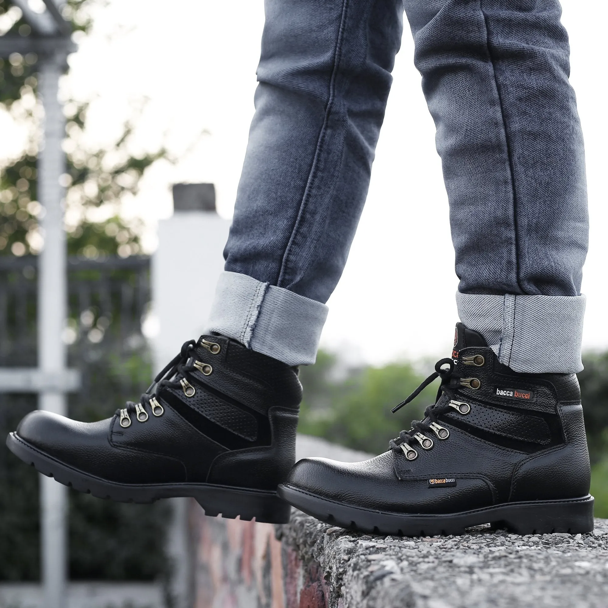 Bottes à embout d'acier Bacca Bucci