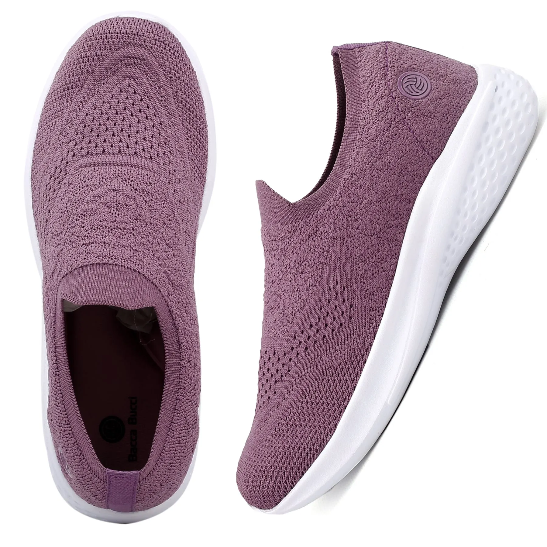 Bacca Bucci Chaussures de Sport Femme WALKER Slip-On Respirantes en Maille pour Marche